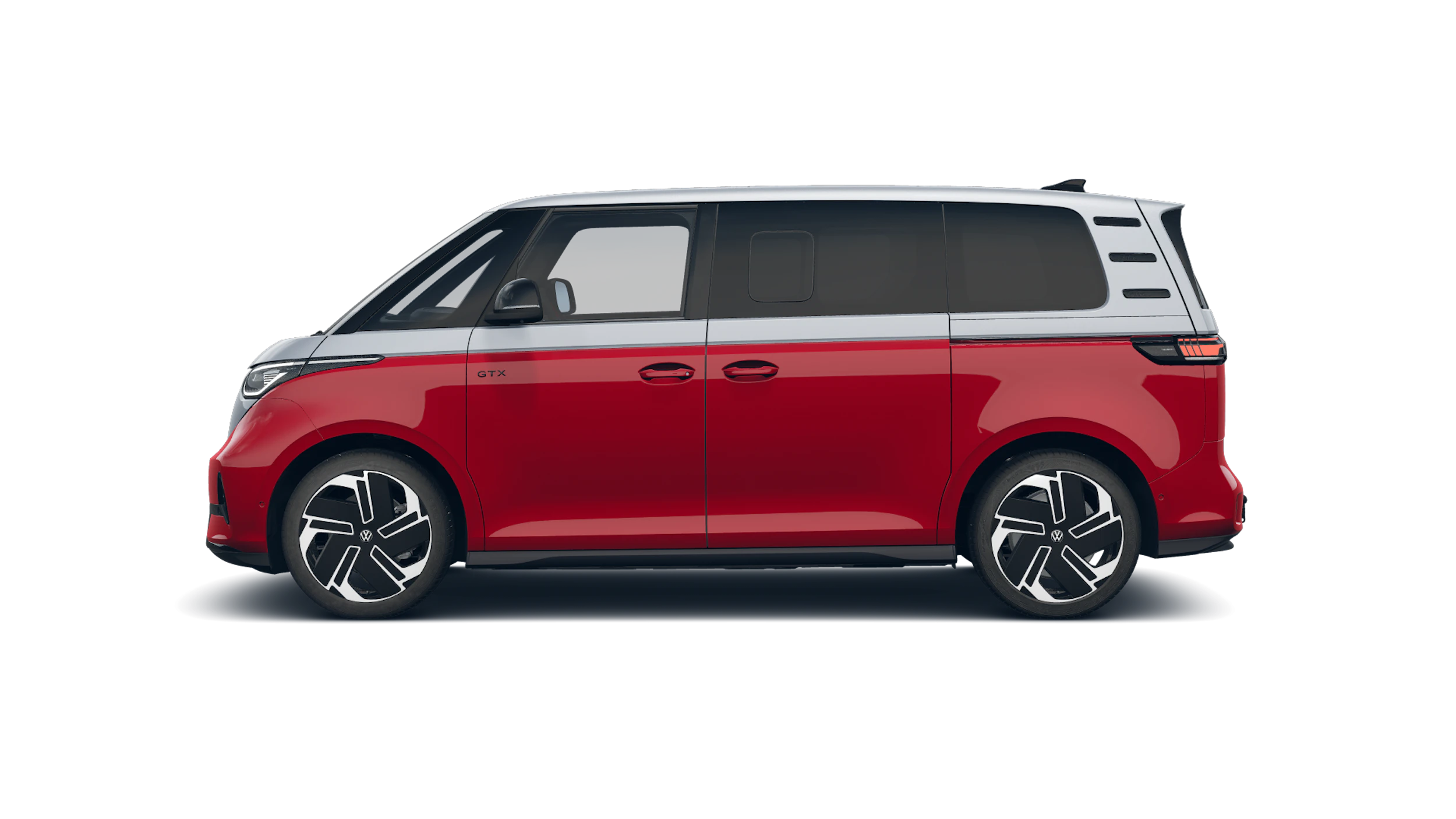 Mono Silver/Cherry Red -kaksivärimaalaus Volkswagen ID. Buzz 2027 kuva 4.