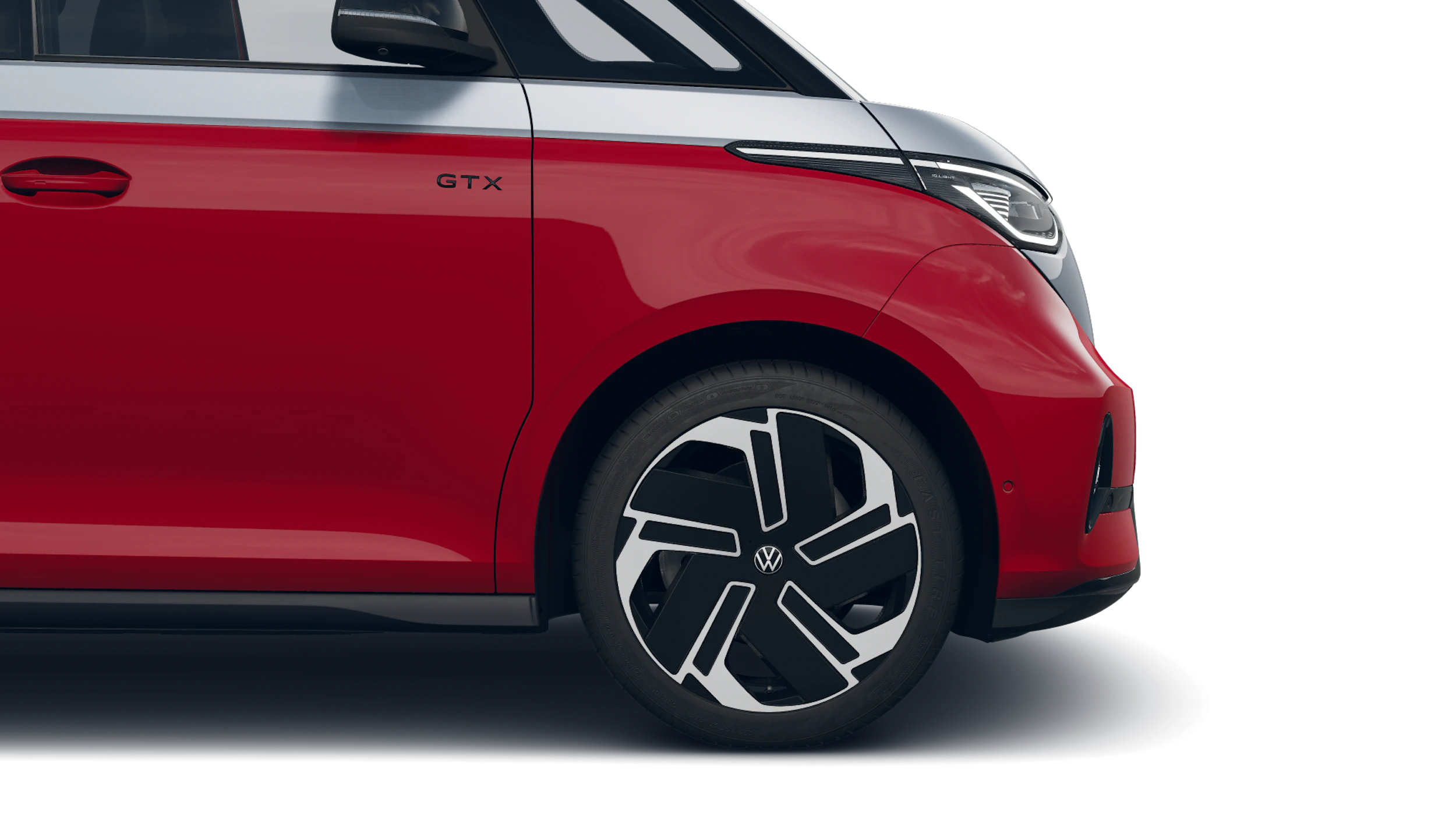 Mono Silver/Cherry Red -kaksivärimaalaus Volkswagen ID. Buzz 2027 kuva 9.