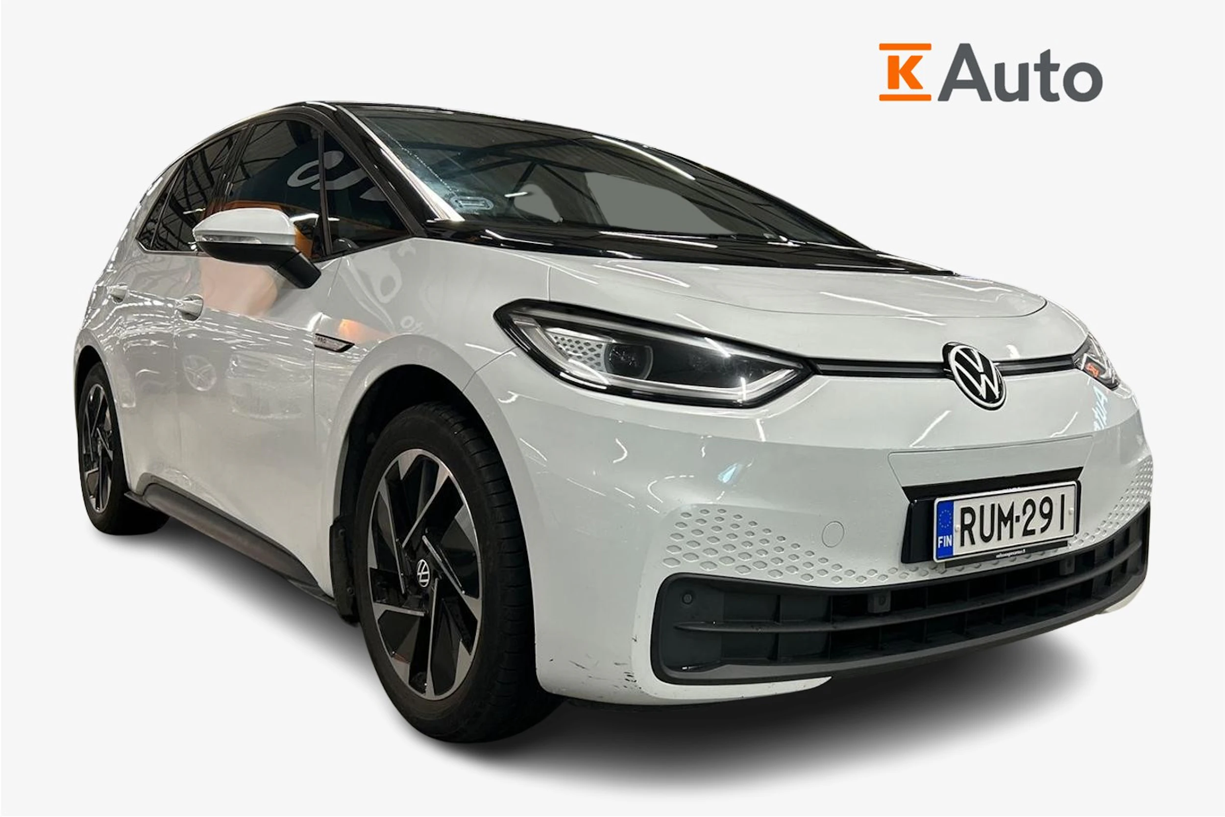valkoinen Volkswagen ID.3 2021 kuva 1.
