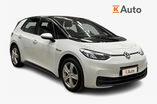 Volkswagen ID.3 Pro Performance 150 kW, akku 58 kWh | Lämpöpumppu | Glacier White metalliväri | ACC | SOH:95,0% |