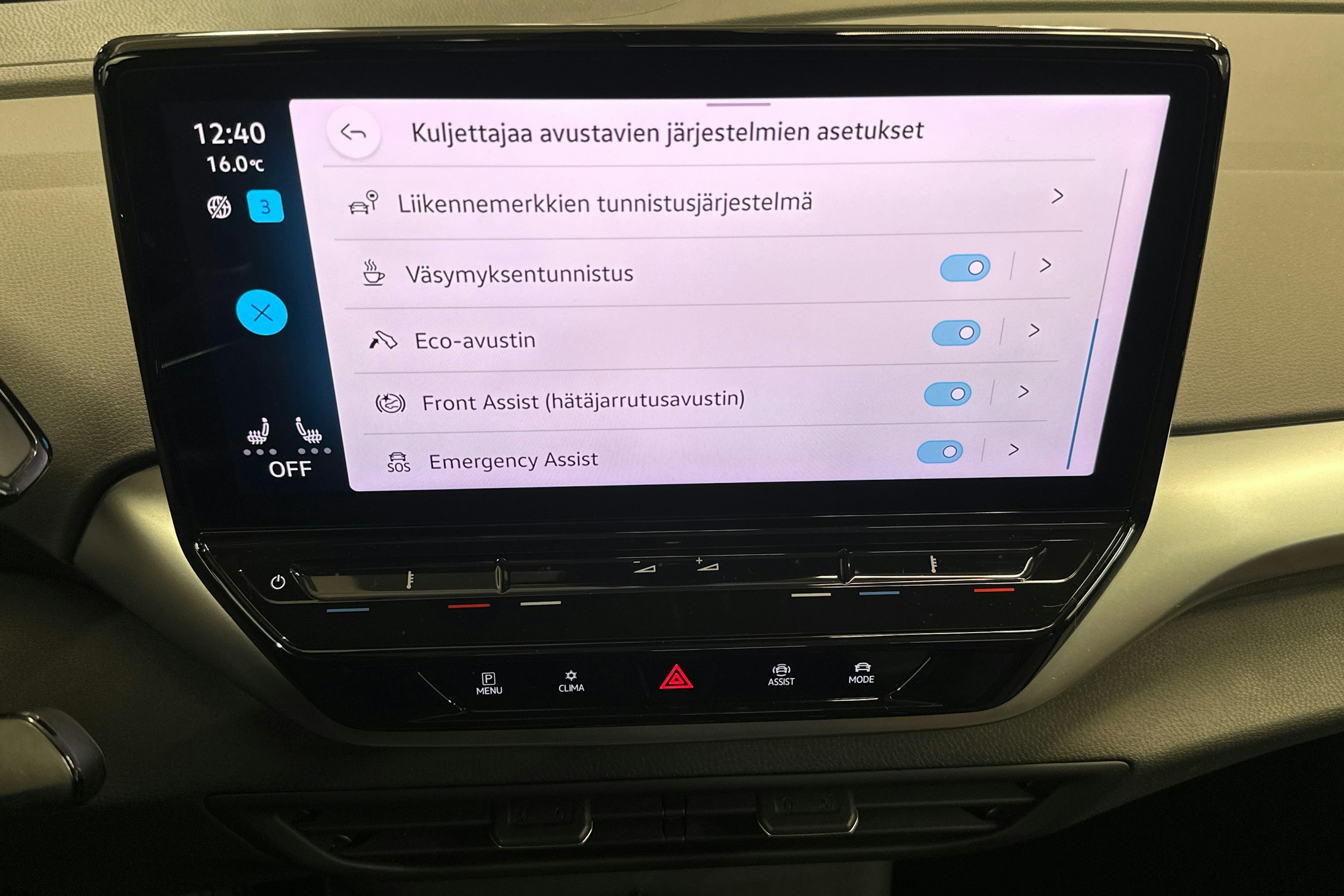 sininen Volkswagen ID.4 2021 kuva 19.
