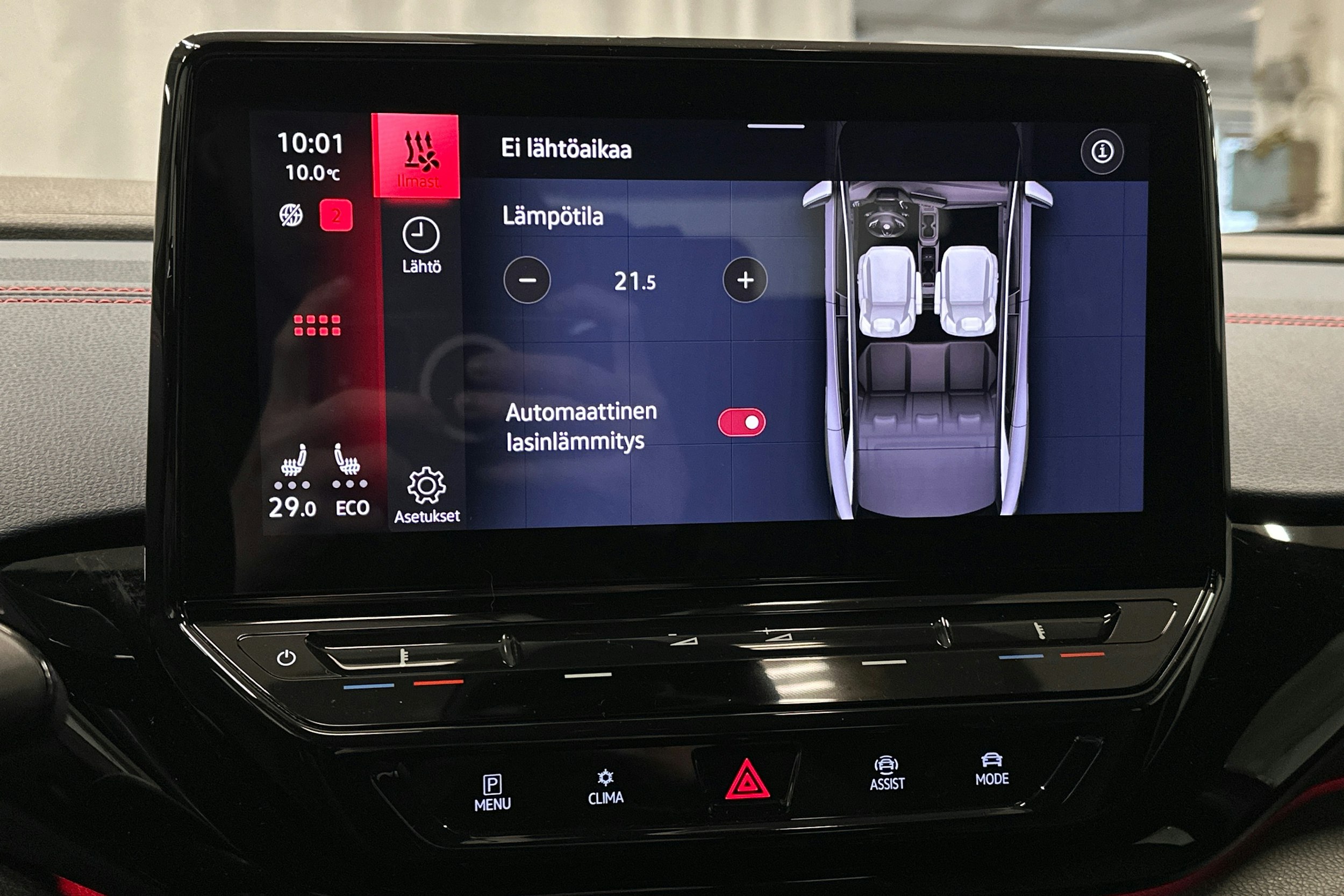 punainen Volkswagen ID.4 2022 kuva 26.