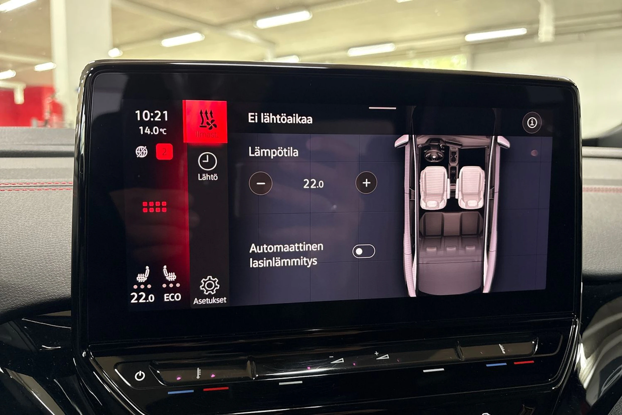 punainen Volkswagen ID.4 2023 kuva 15.