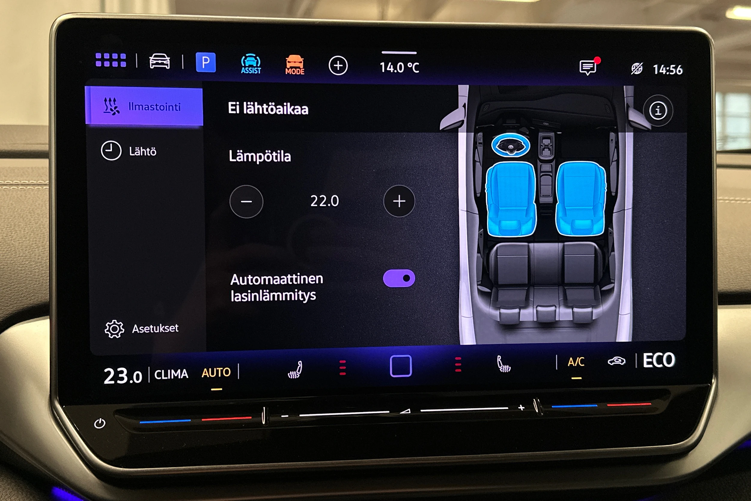 sininen Volkswagen ID.4 2024 kuva 26.