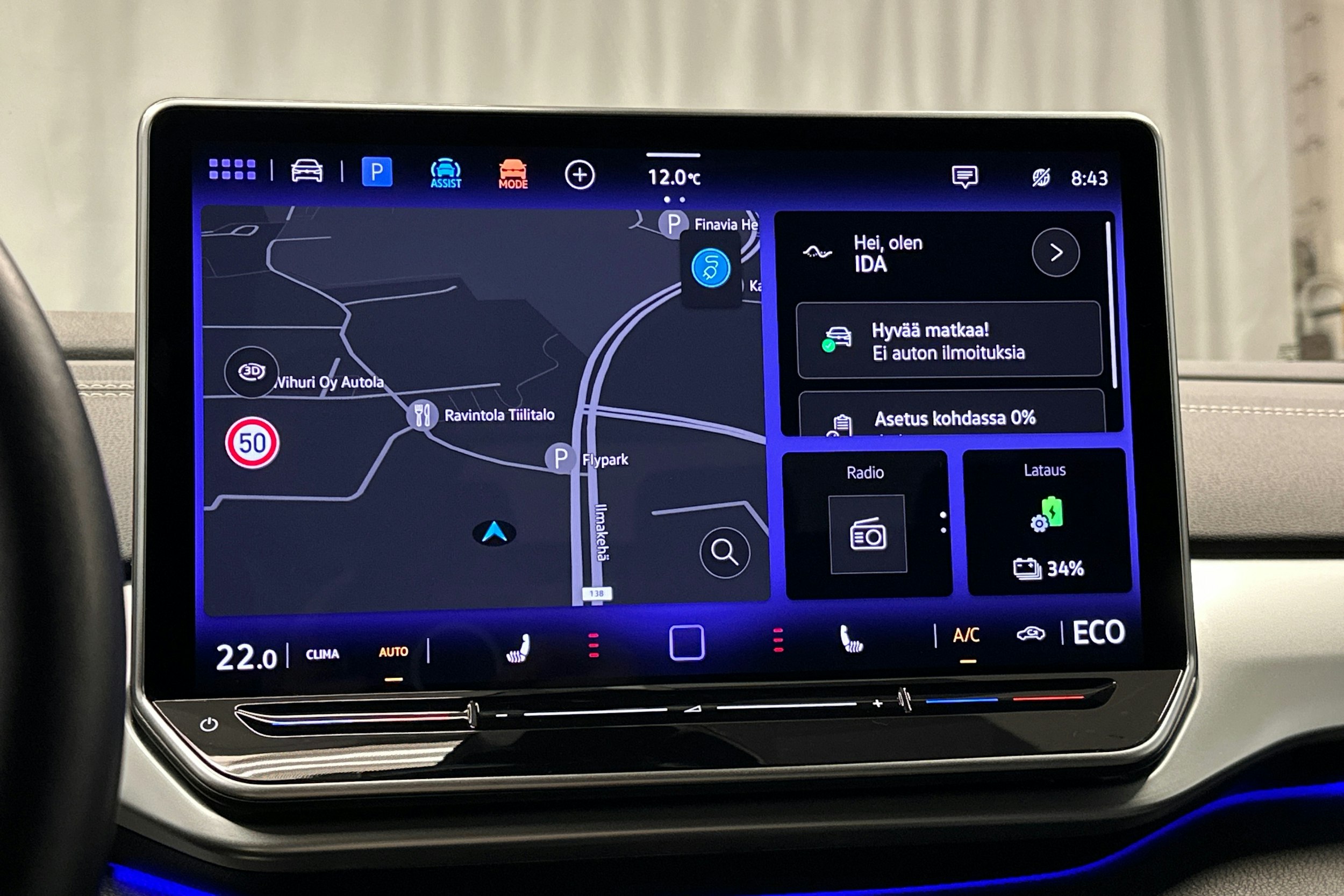 sininen Volkswagen ID.4 2024 kuva 21.