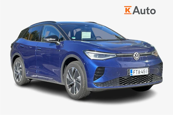 Volkswagen ID.4 GTX 4MOTION 250 kW, akku 79kWh | Tehdastakuu 5-vuotta / 100 000km |