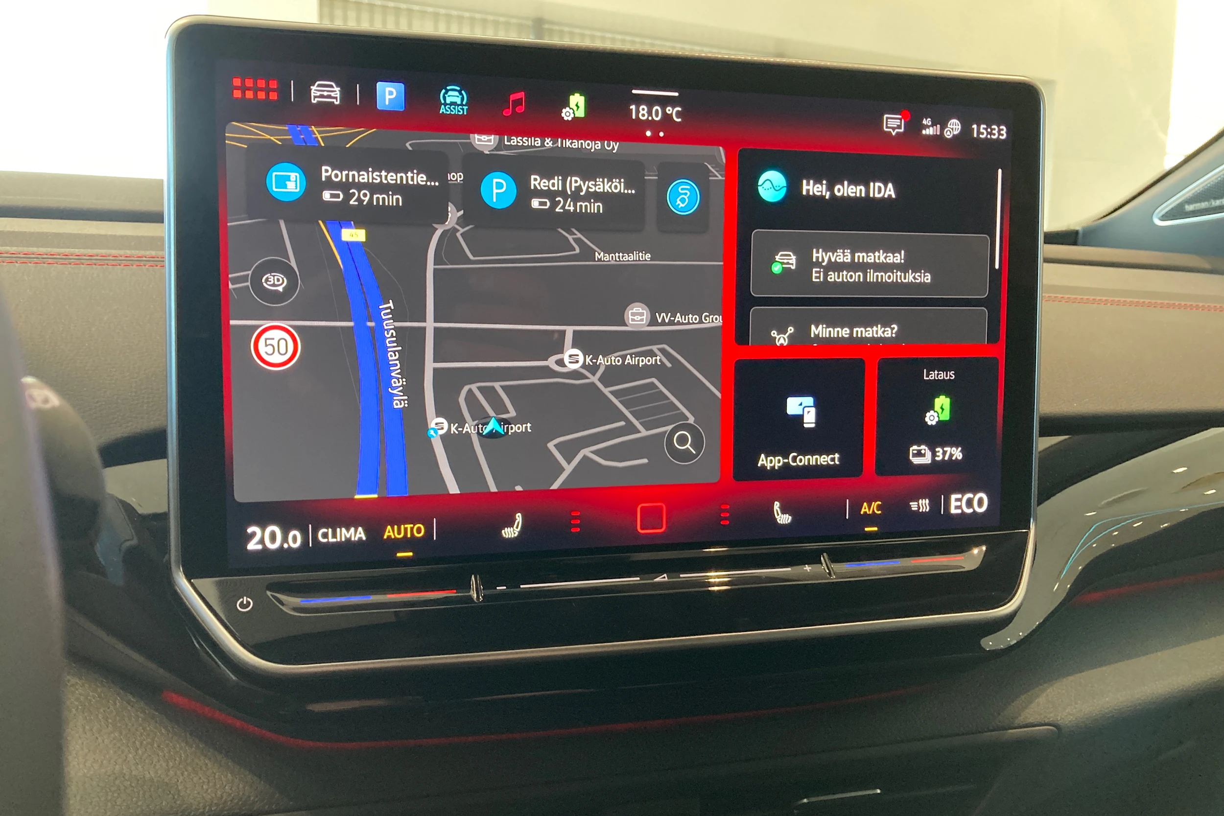 punainen Volkswagen ID.4 2026 kuva 17.