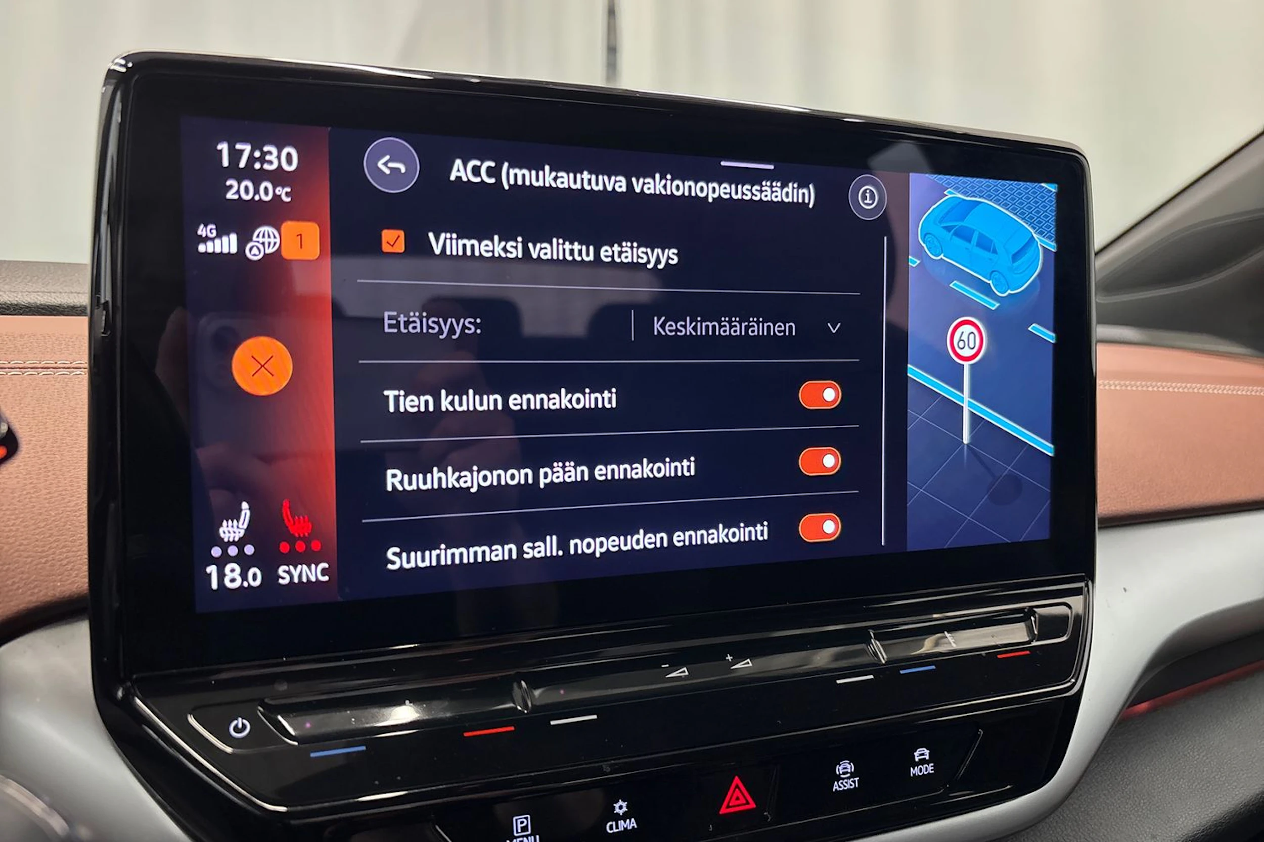 sininen Volkswagen ID.5 2022 kuva 24.