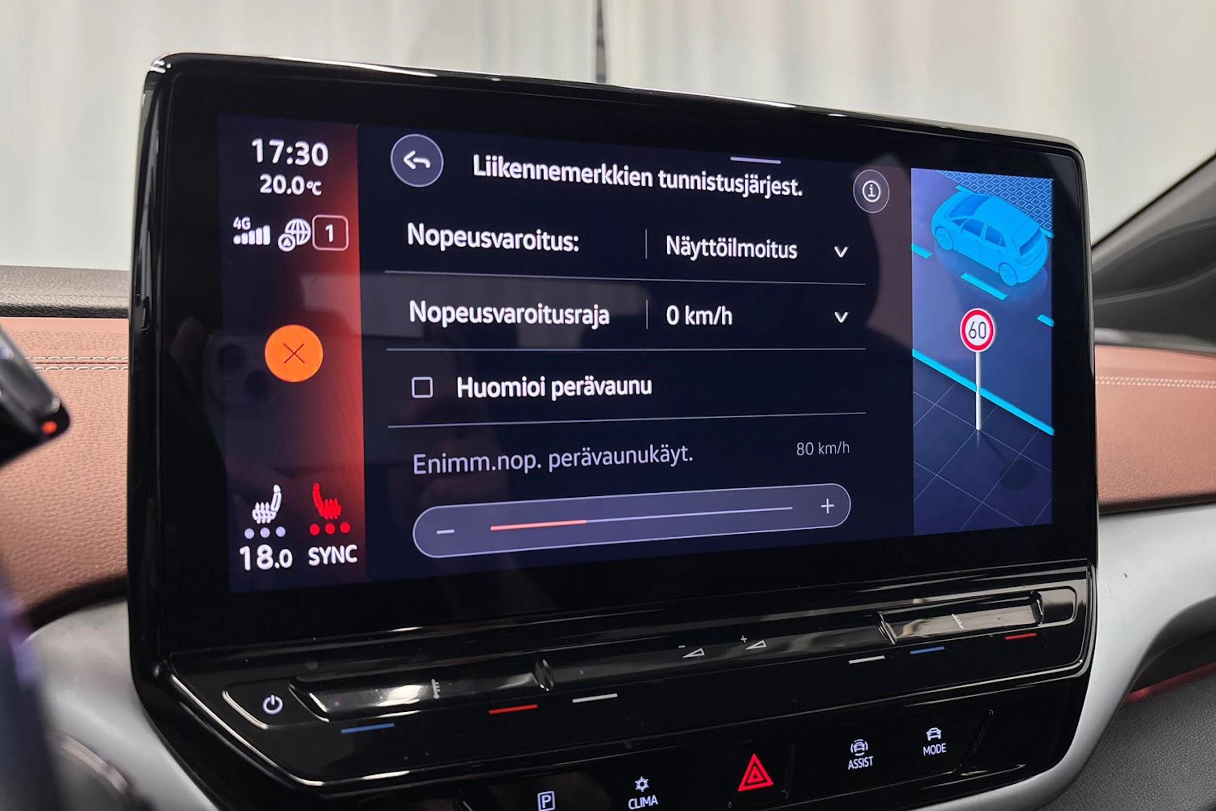 sininen Volkswagen ID.5 2022 kuva 28.