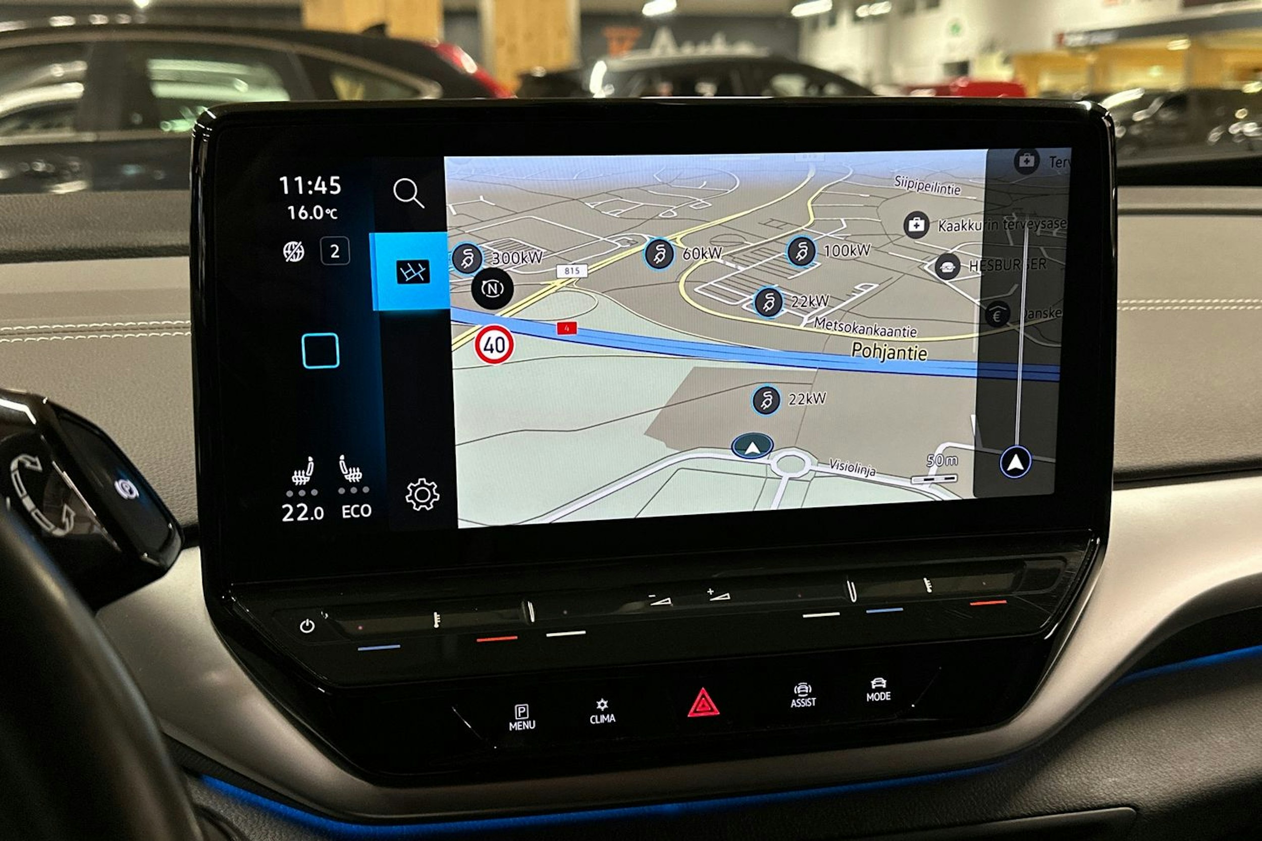 sininen Volkswagen ID.5 2022 kuva 17.
