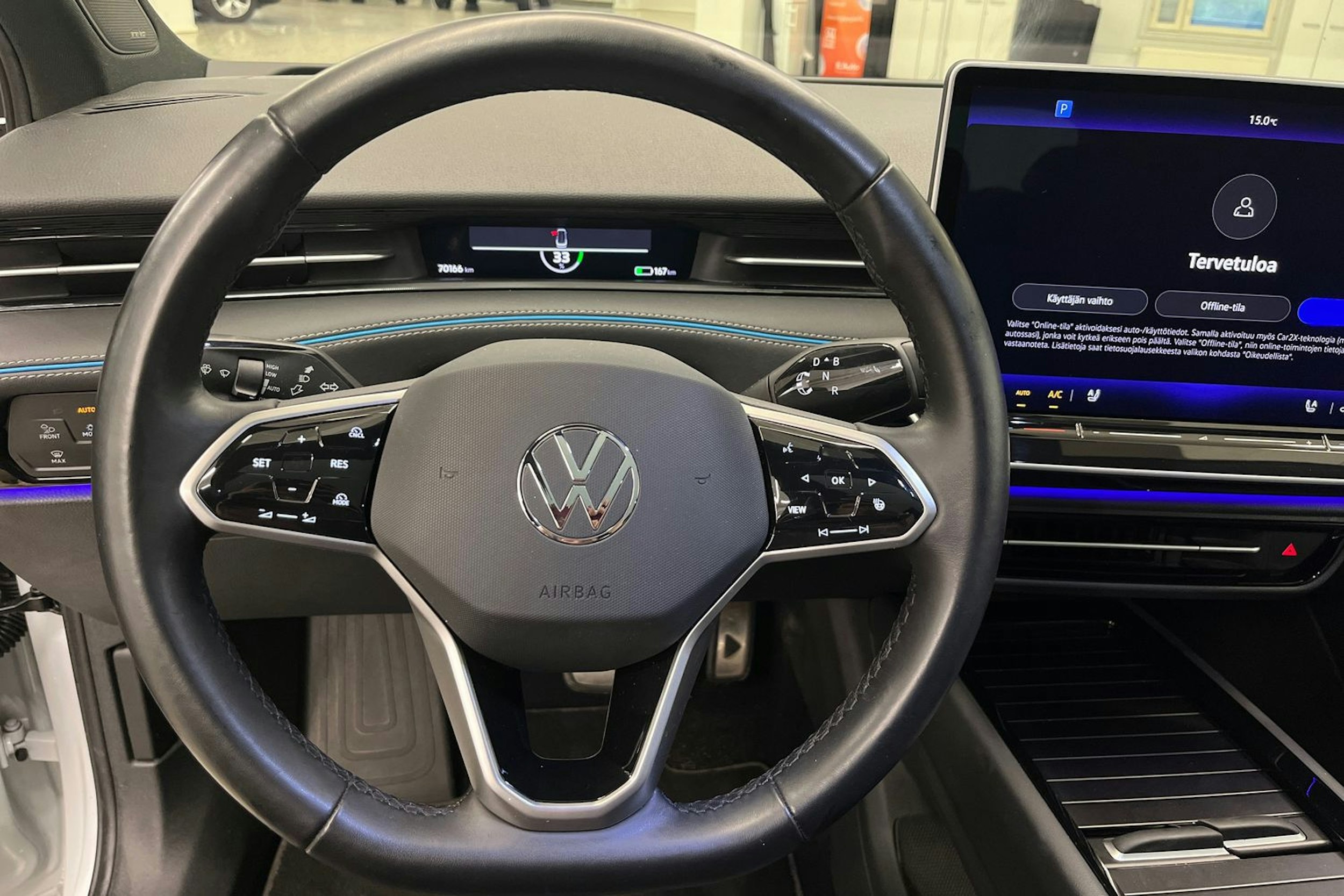 Valkoinen Volkswagen ID.7 2024 kuva 17.