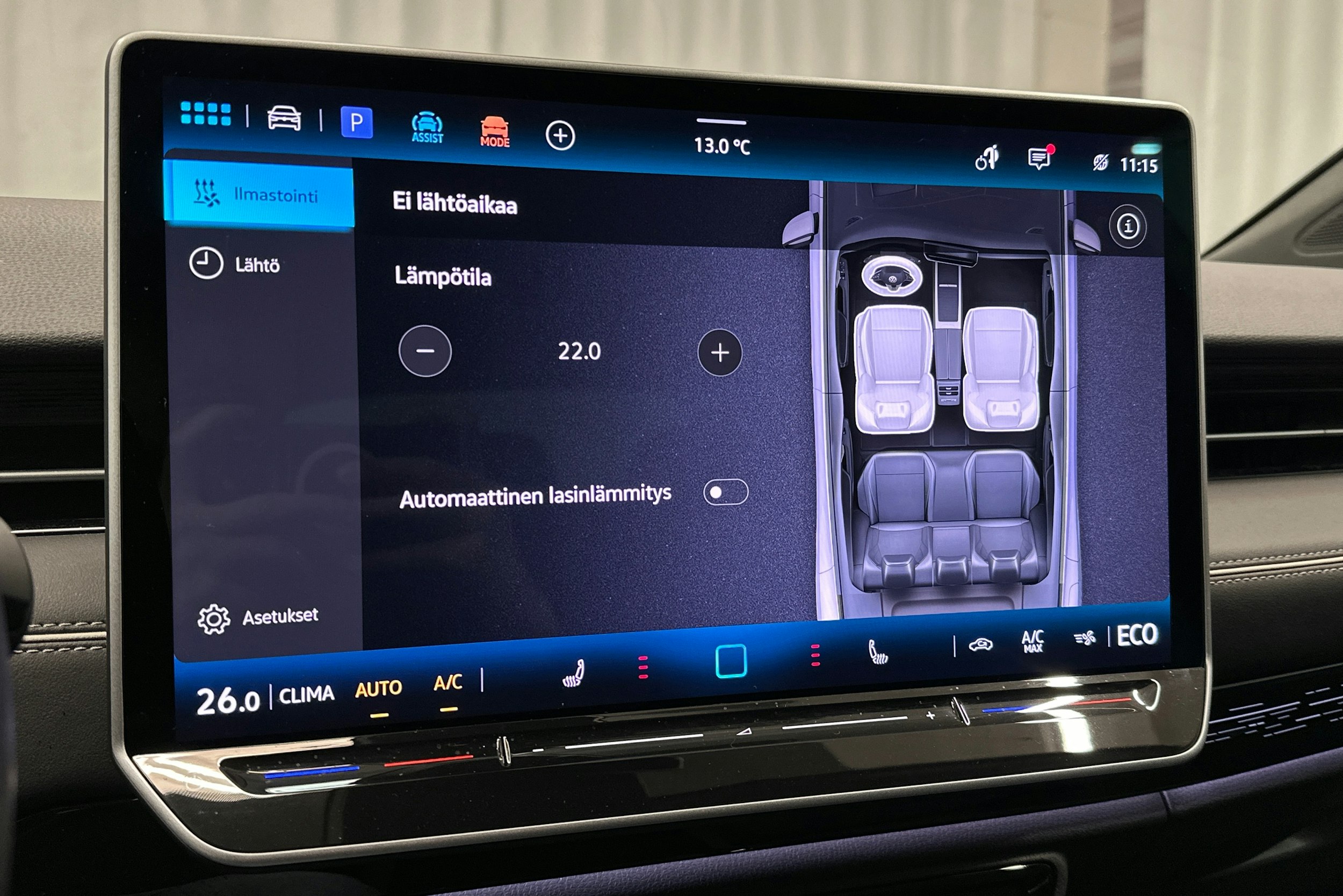 sininen Volkswagen ID.7 2025 kuva 27.