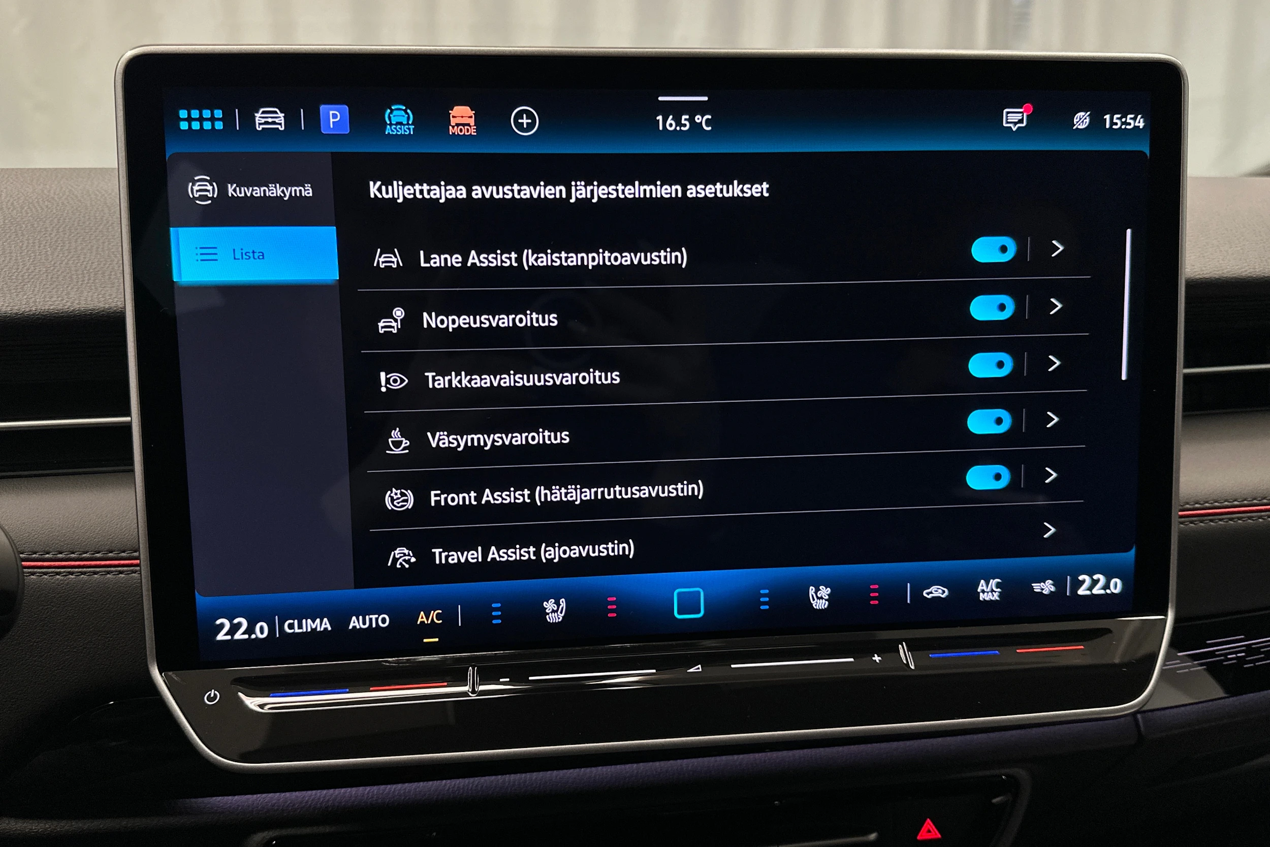 punainen Volkswagen ID.7 2025 kuva 33.