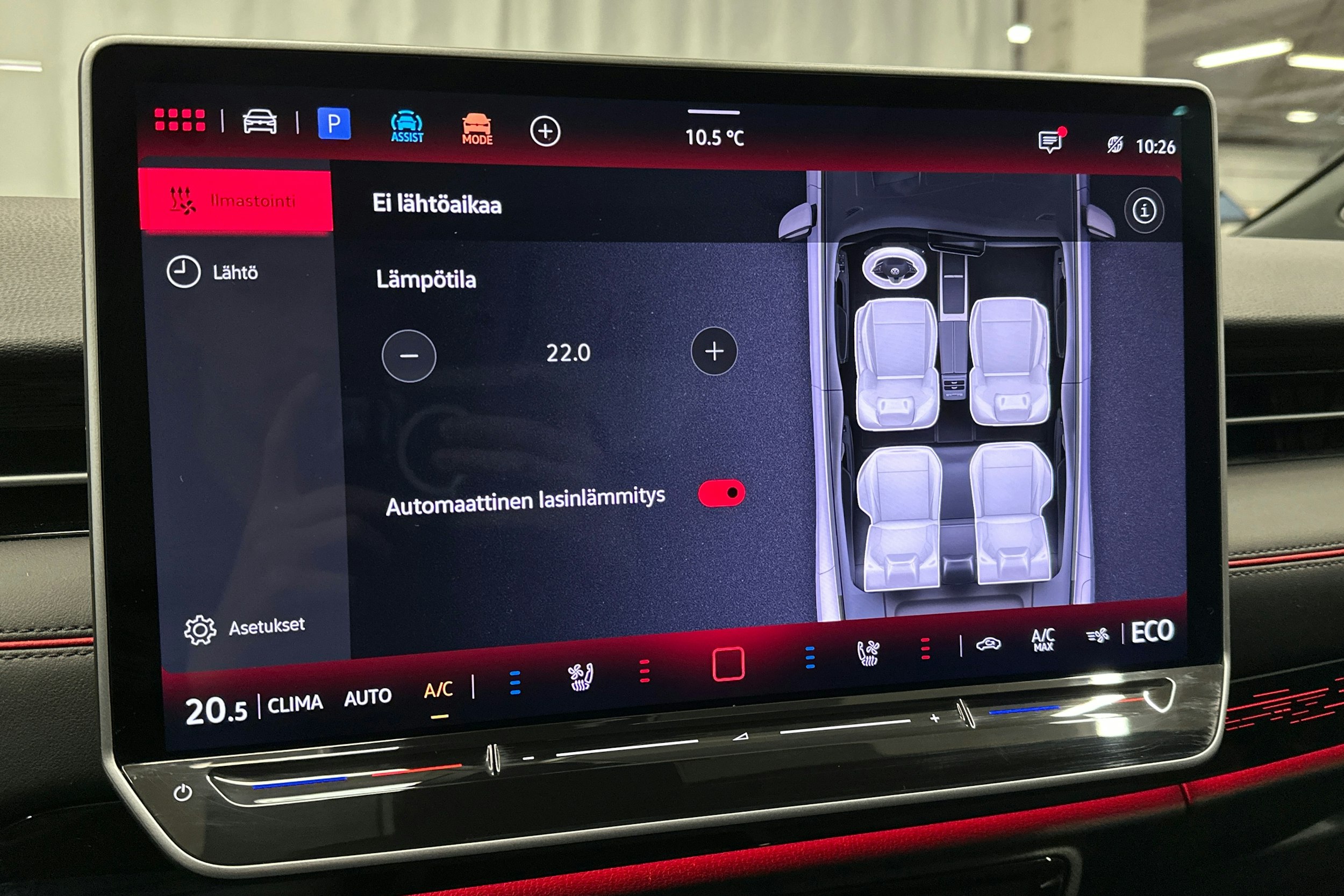 sininen Volkswagen ID.7 2025 kuva 29.