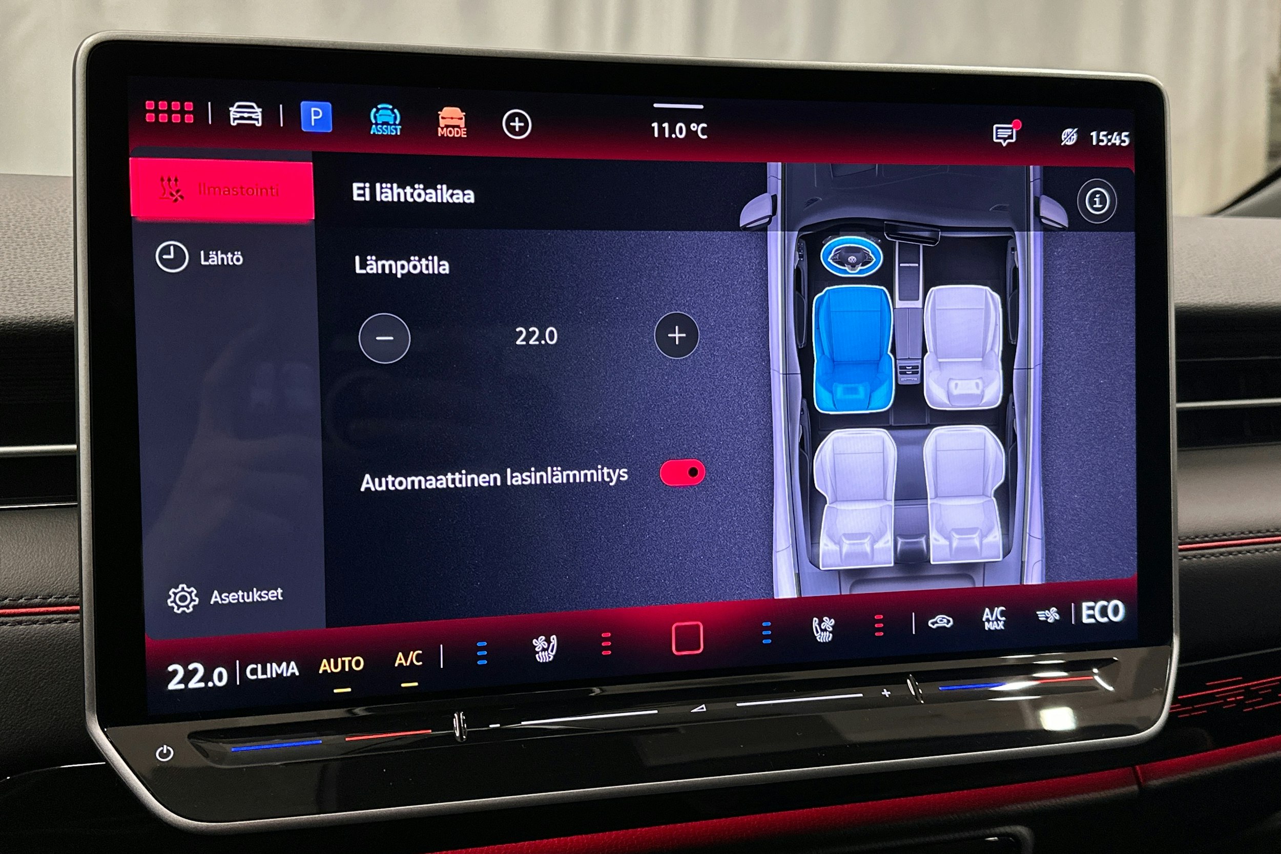 punainen Volkswagen ID.7 2025 kuva 30.