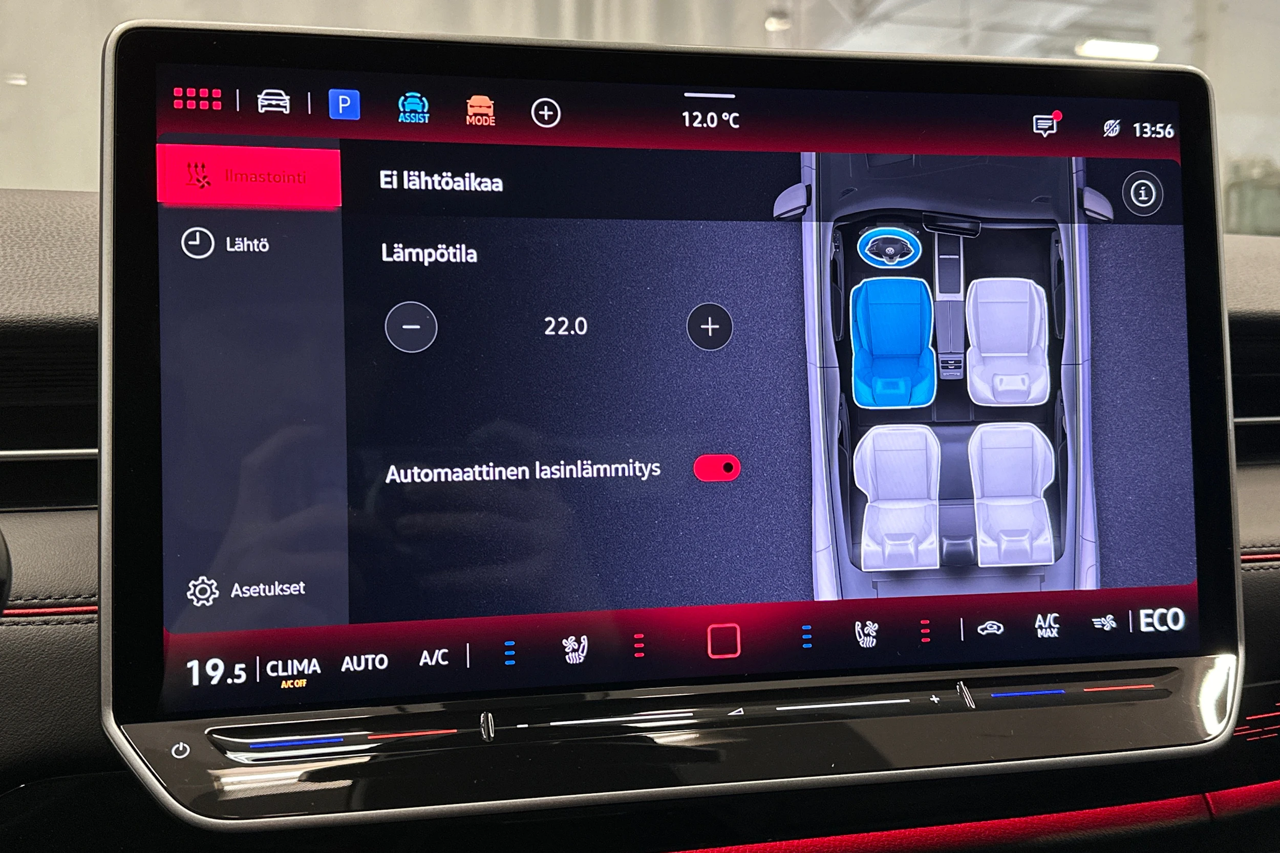 punainen Volkswagen ID.7 2025 kuva 27.