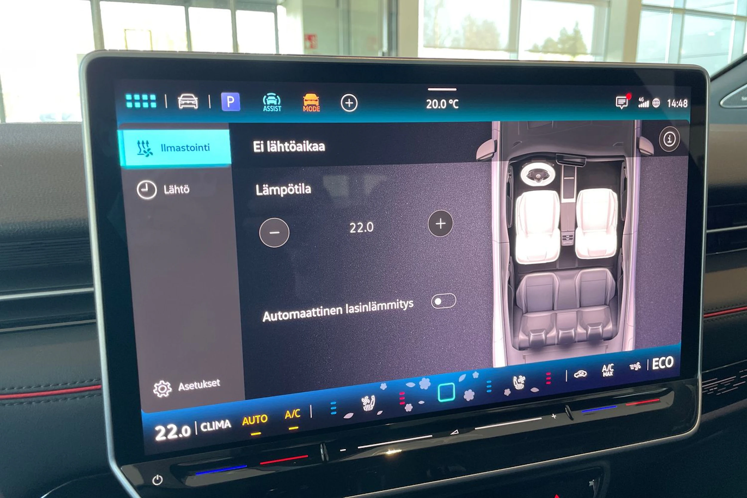 punainen Volkswagen ID.7 2026 kuva 17.