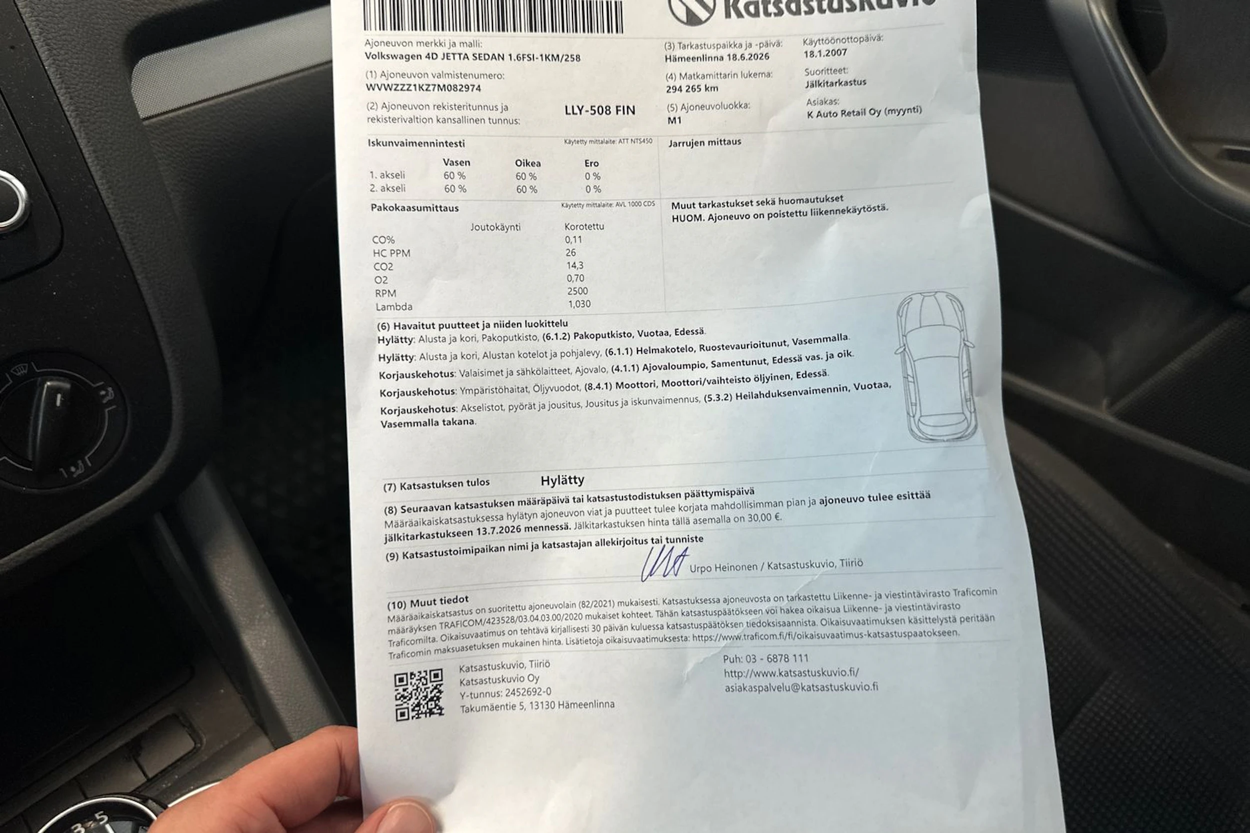 Punainen Volkswagen JETTA 2007 kuva 15.