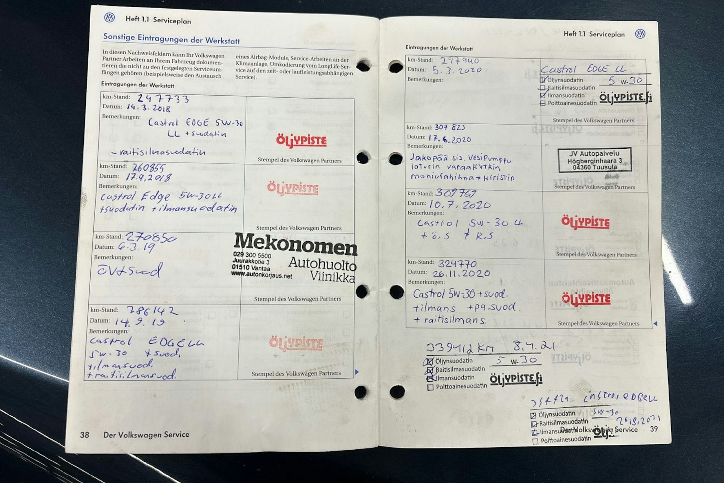 sininen Volkswagen Passat 2007 kuva 18.