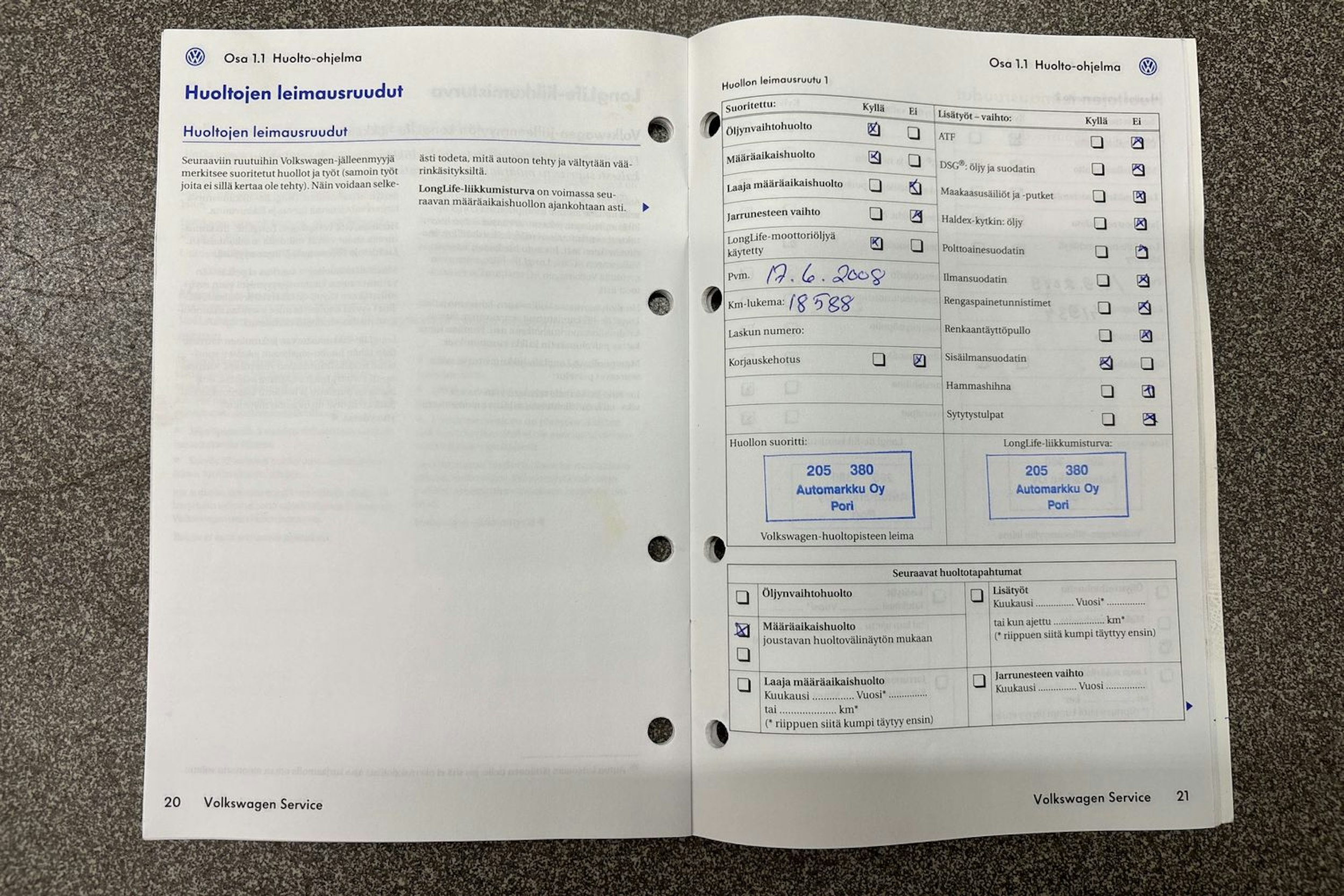 Sininen Volkswagen PASSAT 2008 kuva 22.