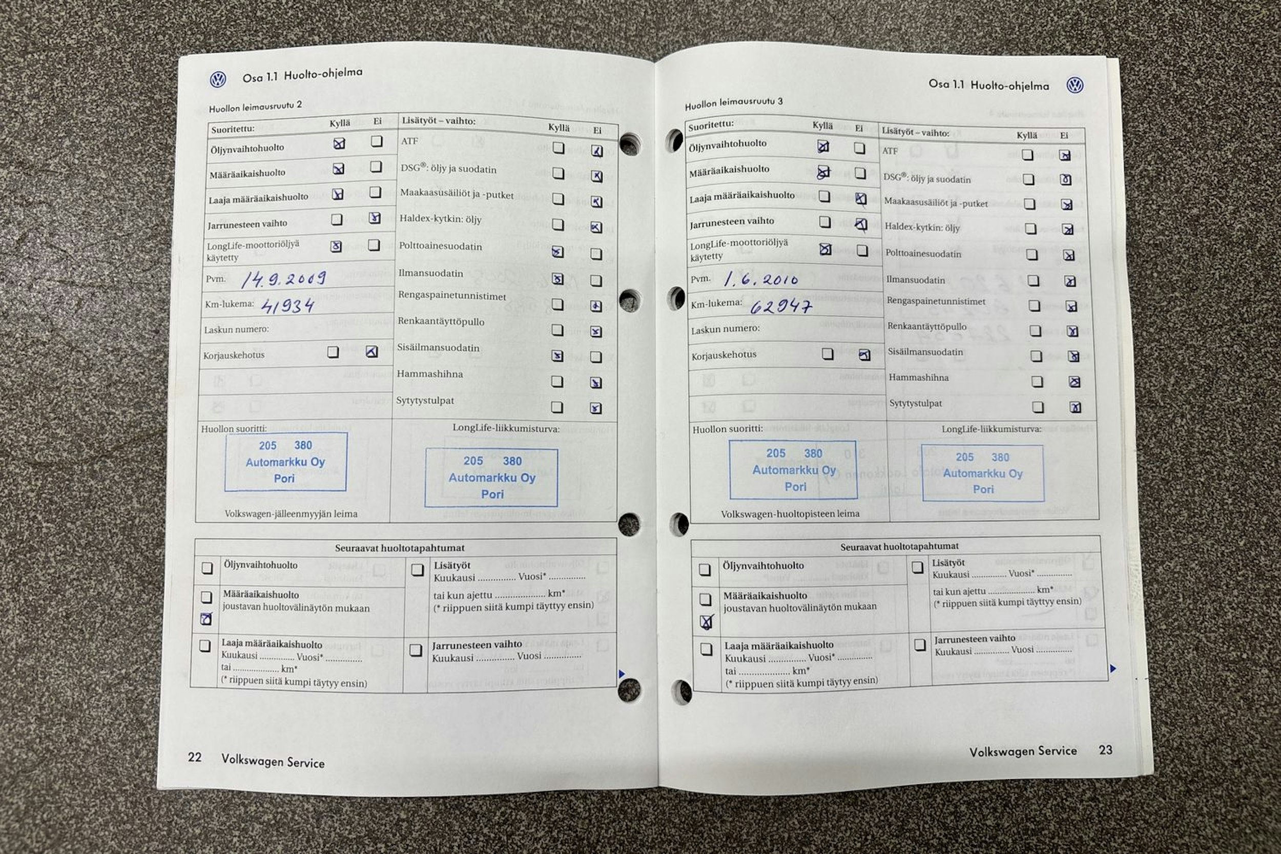 Sininen Volkswagen PASSAT 2008 kuva 23.