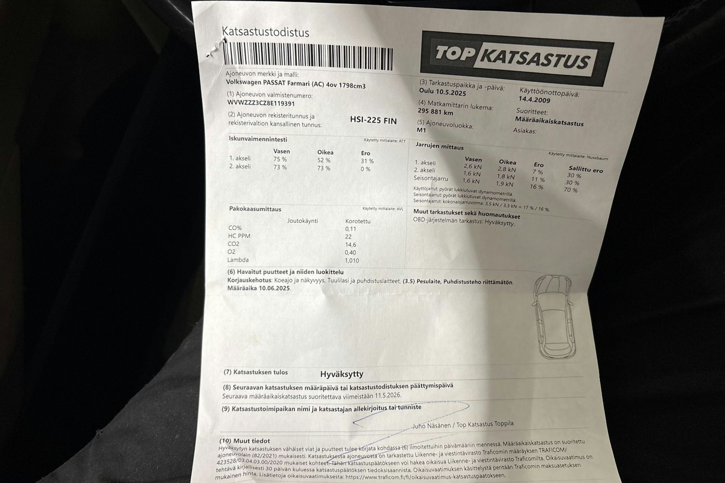 ruskea (beige) Volkswagen Passat 2009 kuva 34.