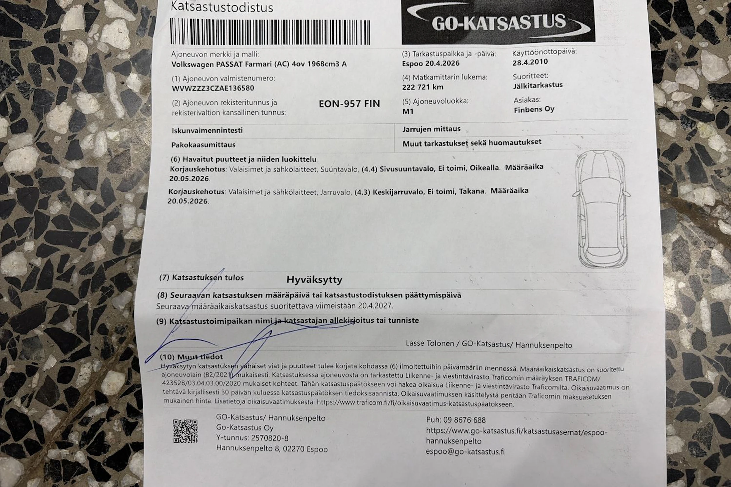 Harmaa Volkswagen PASSAT 2010 kuva 44.