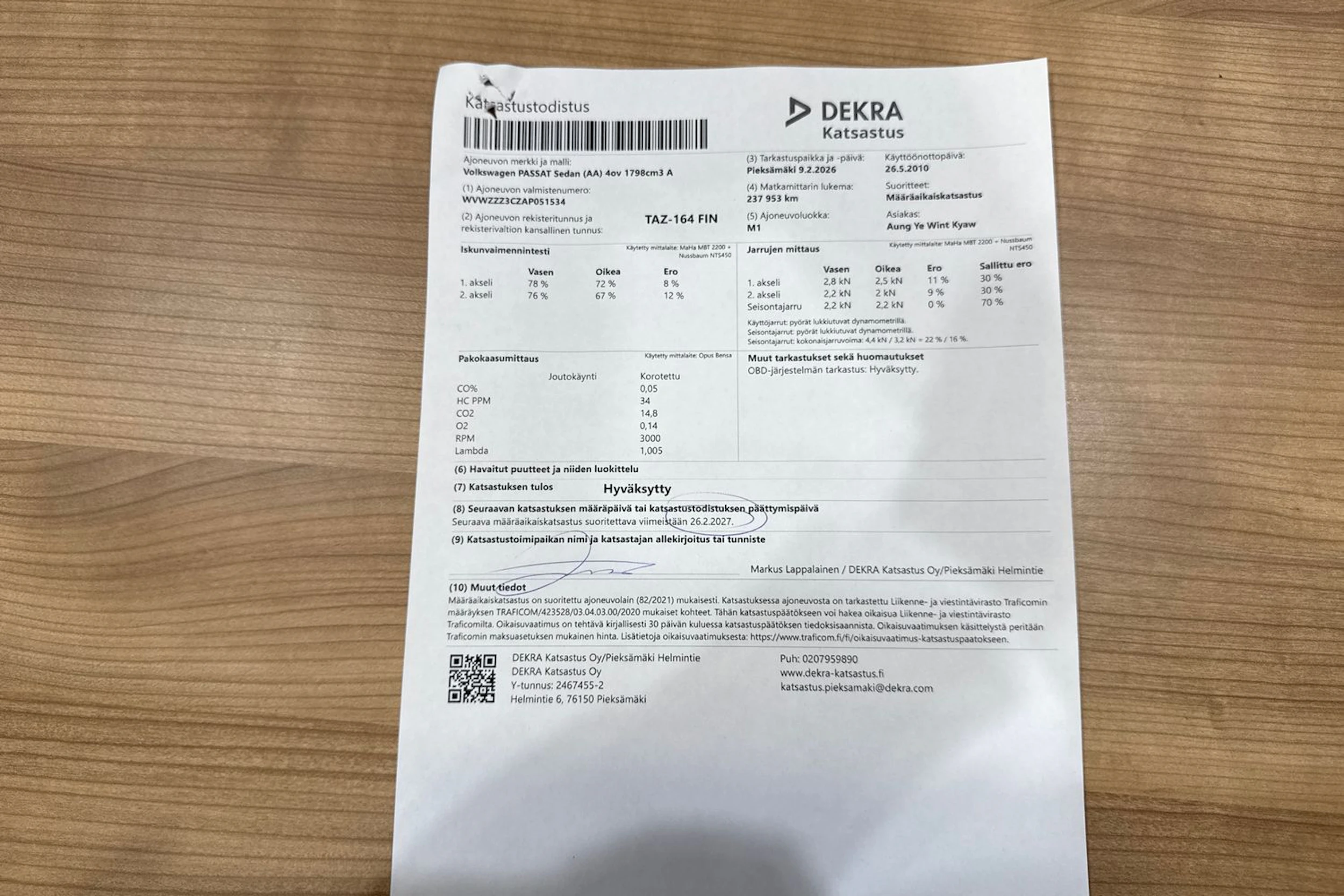 hopea Volkswagen Passat 2010 kuva 31.