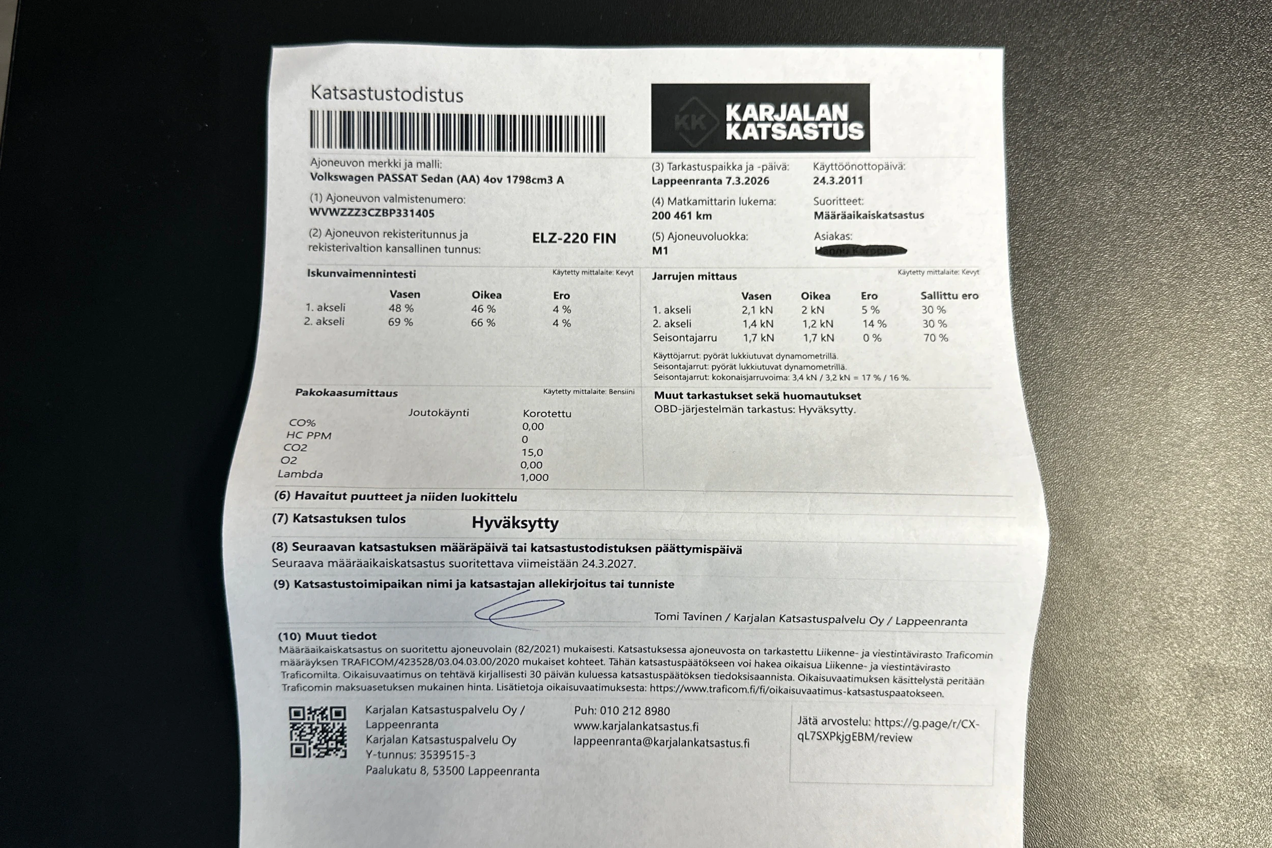 harmaa Volkswagen Passat 2011 kuva 38.