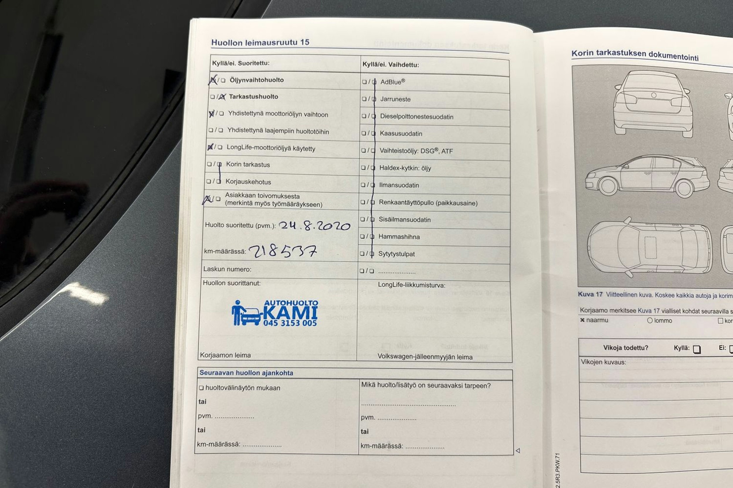 Harmaa Volkswagen PASSAT 2013 kuva 38.