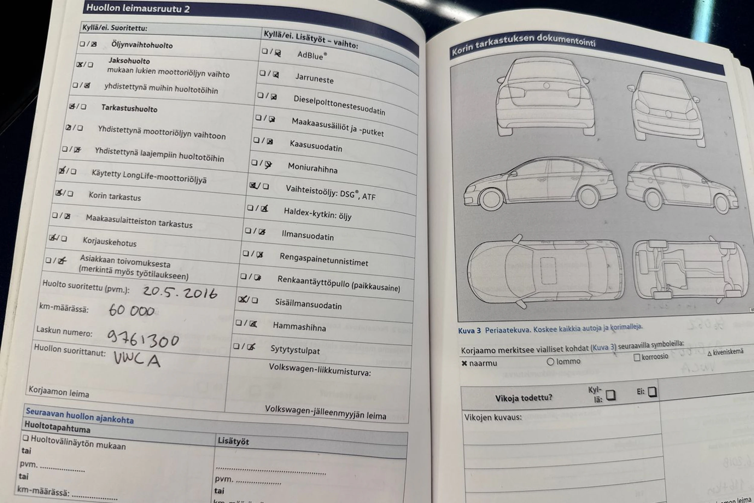 Sininen Volkswagen PASSAT 2014 kuva 27.