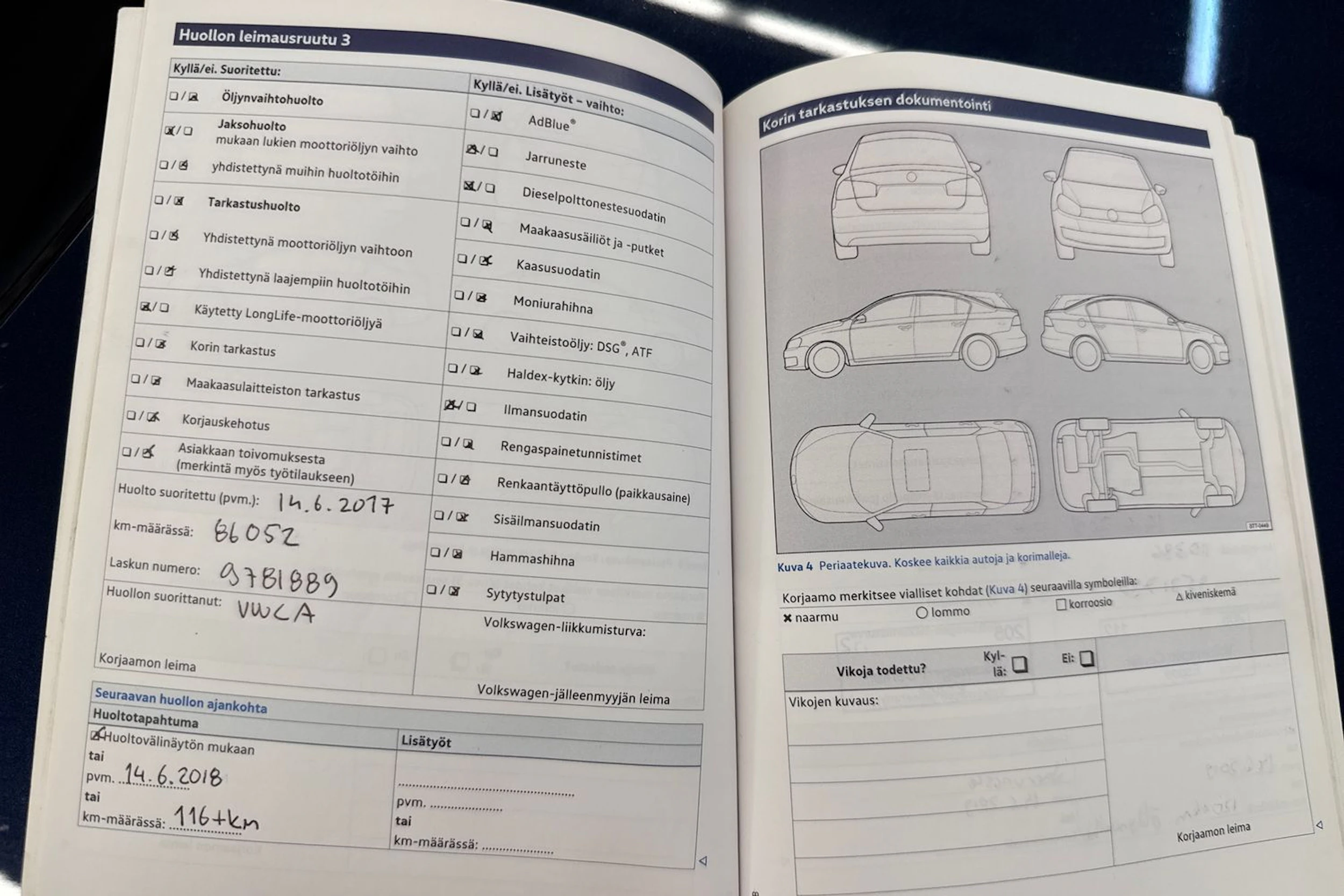 Sininen Volkswagen PASSAT 2014 kuva 28.