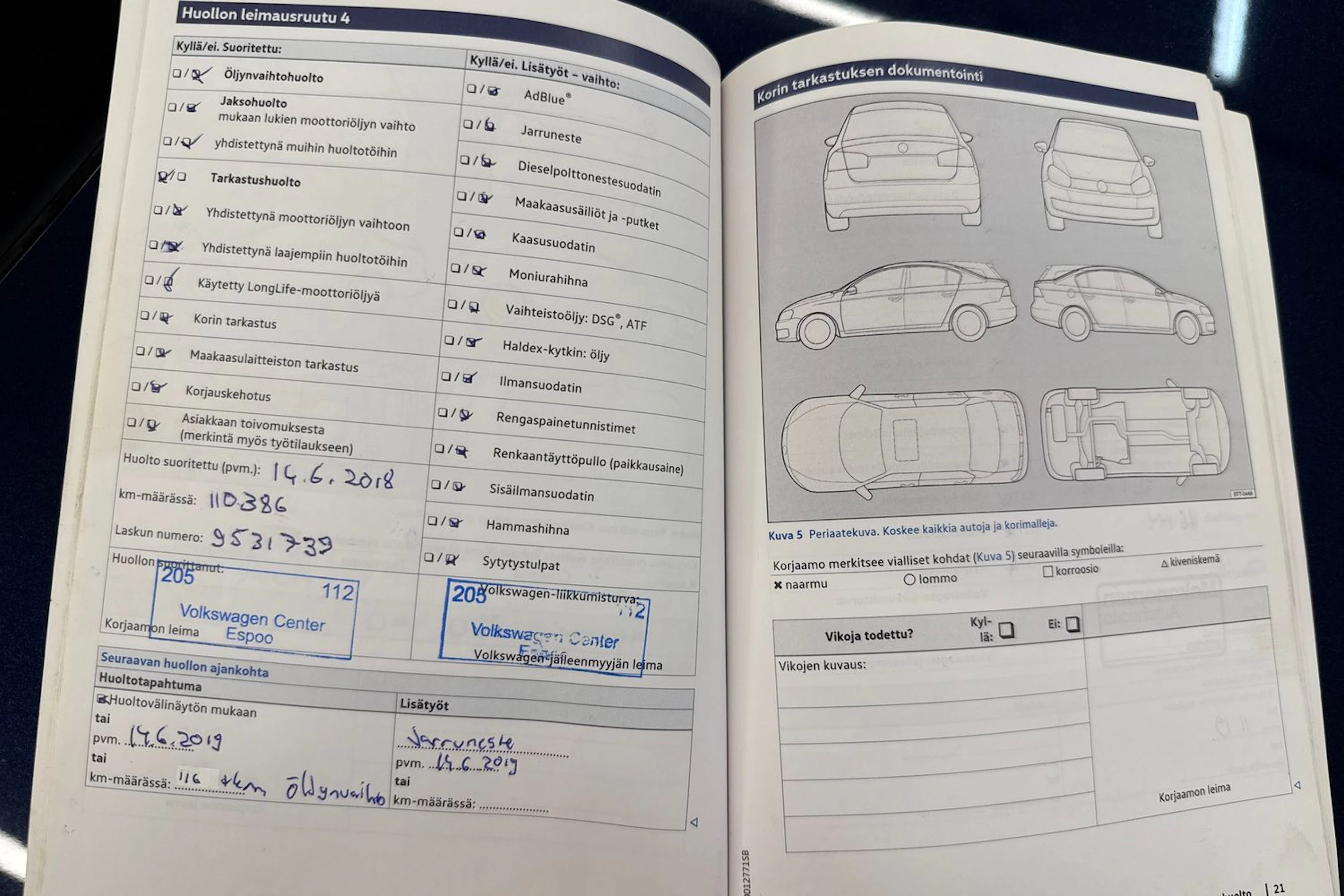 Sininen Volkswagen PASSAT 2014 kuva 29.