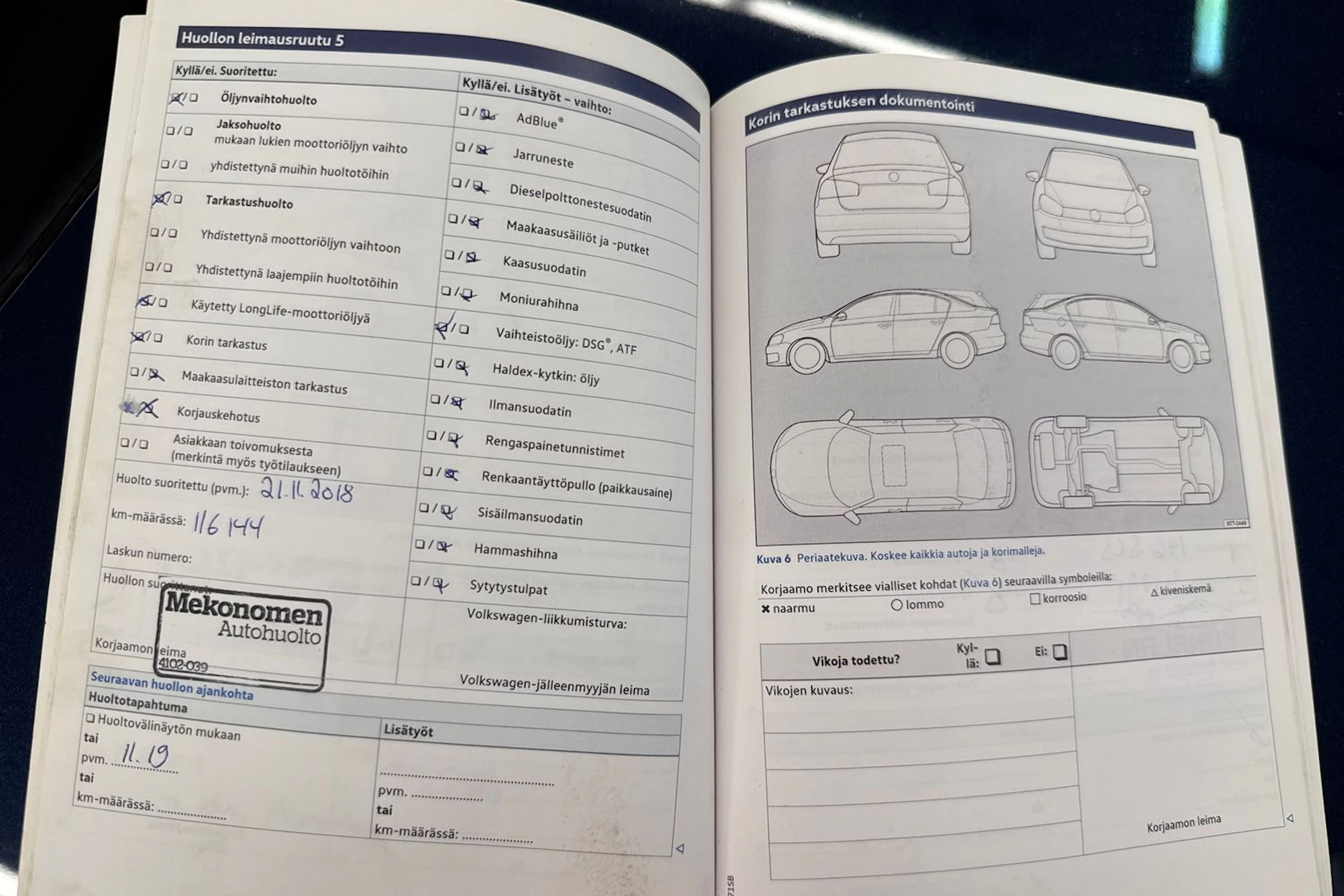 Sininen Volkswagen PASSAT 2014 kuva 30.