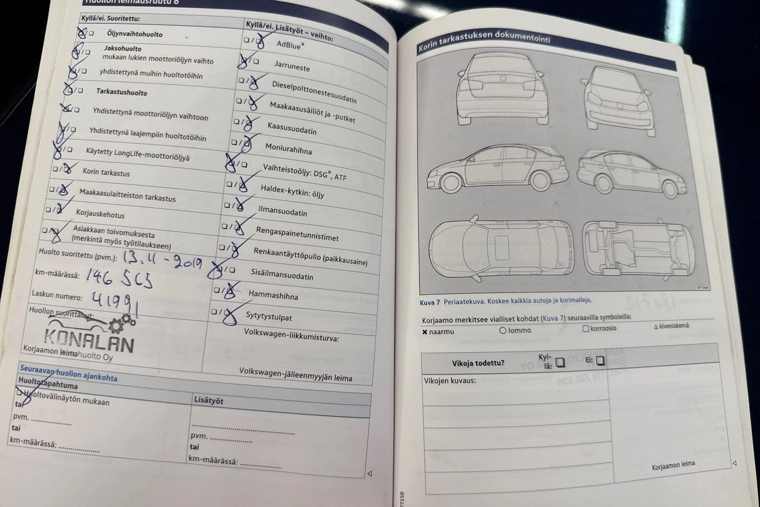 Sininen Volkswagen PASSAT 2014 kuva 31.