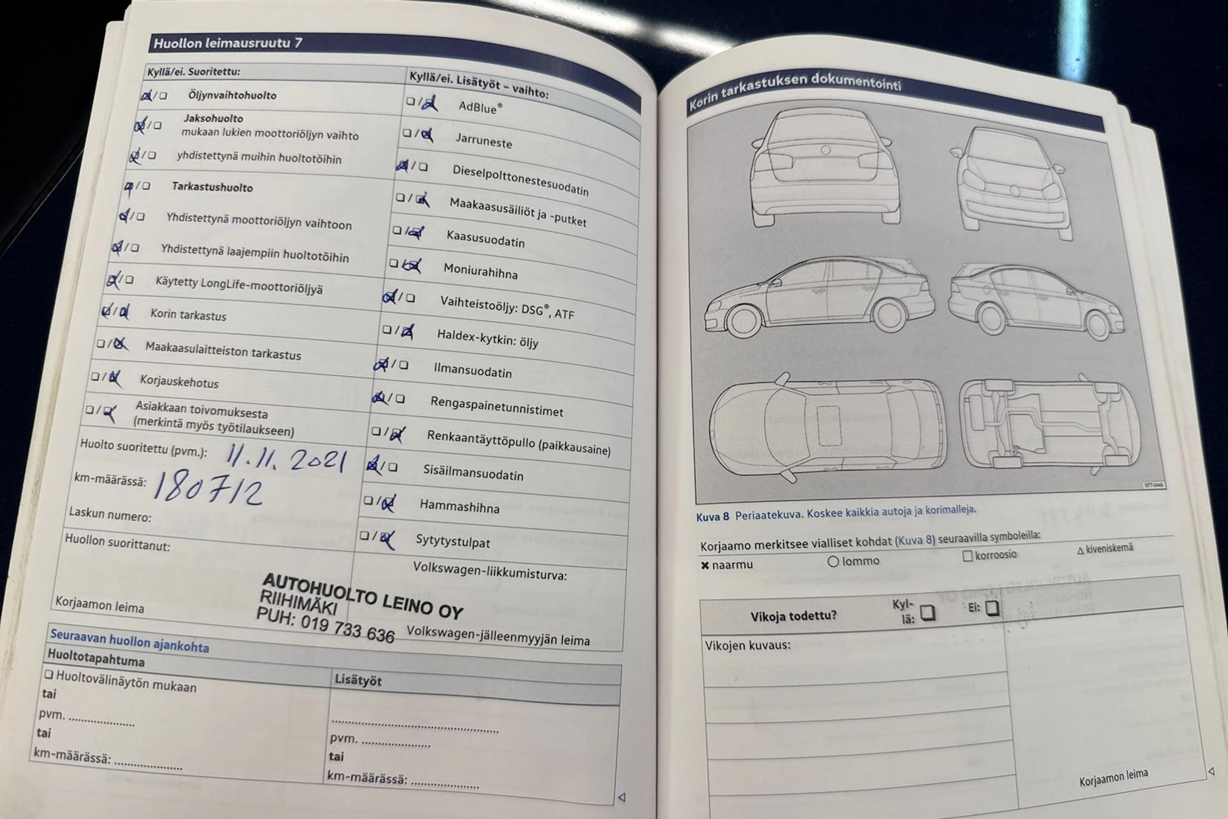Sininen Volkswagen PASSAT 2014 kuva 32.