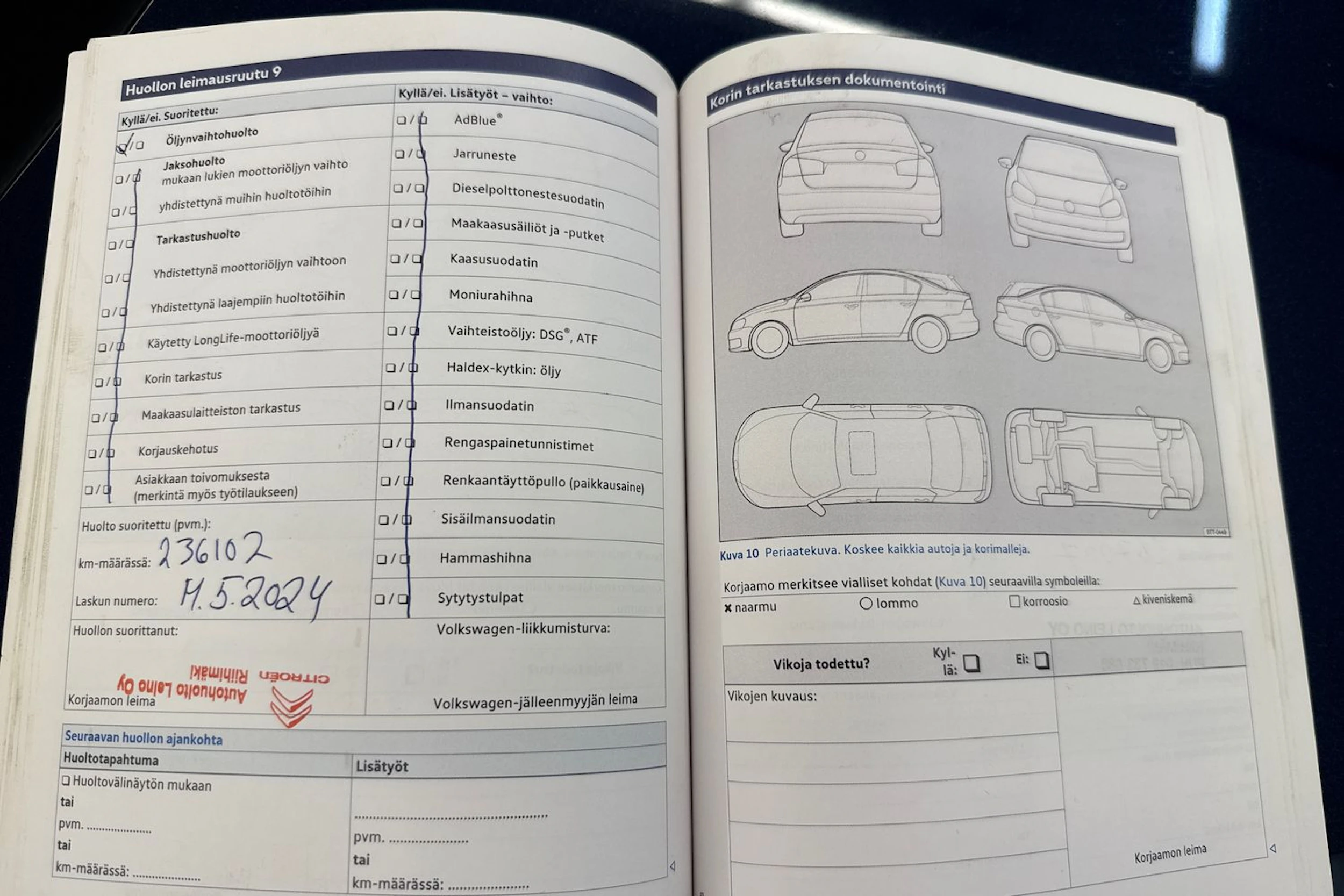 Sininen Volkswagen PASSAT 2014 kuva 34.
