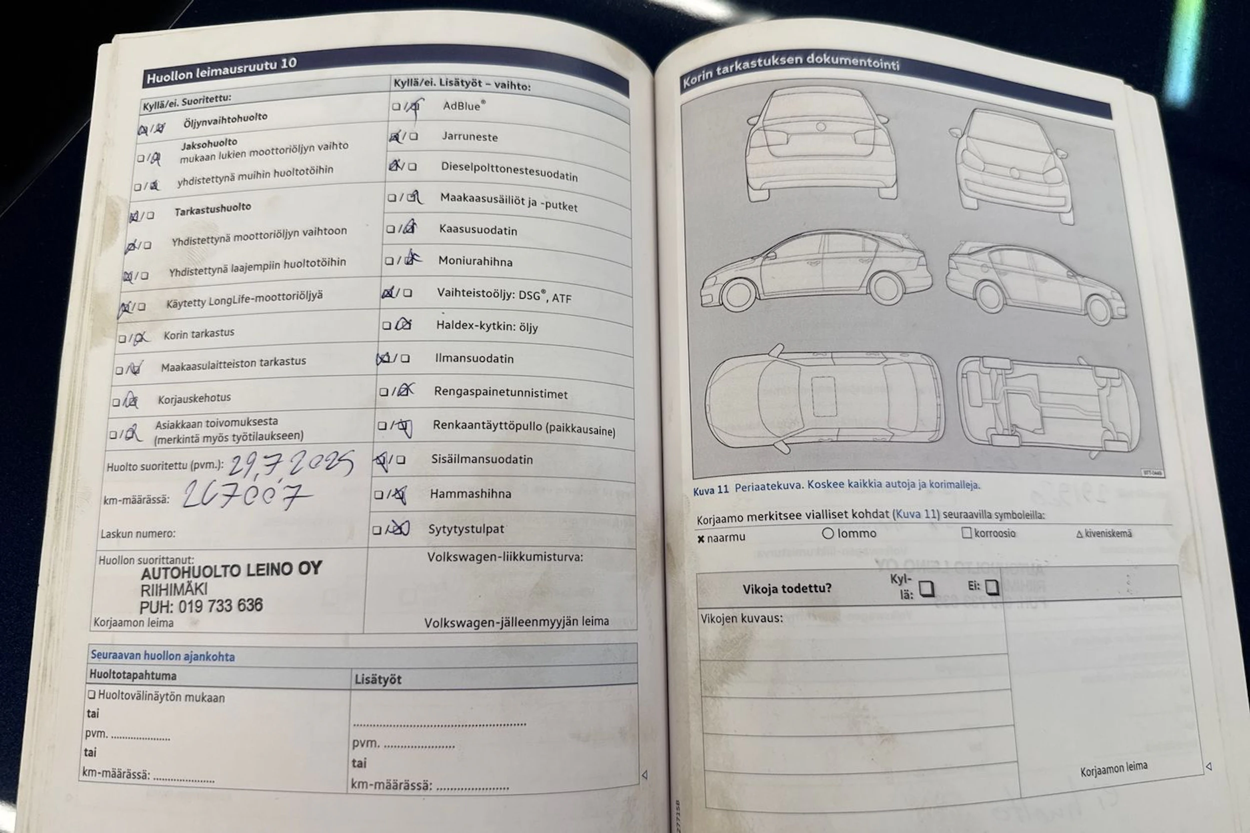 Sininen Volkswagen PASSAT 2014 kuva 35.