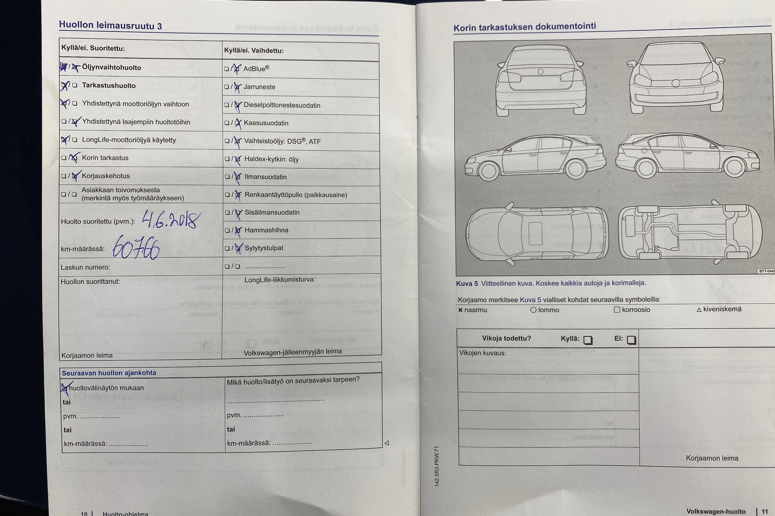 Sininen Volkswagen PASSAT 2014 kuva 20.