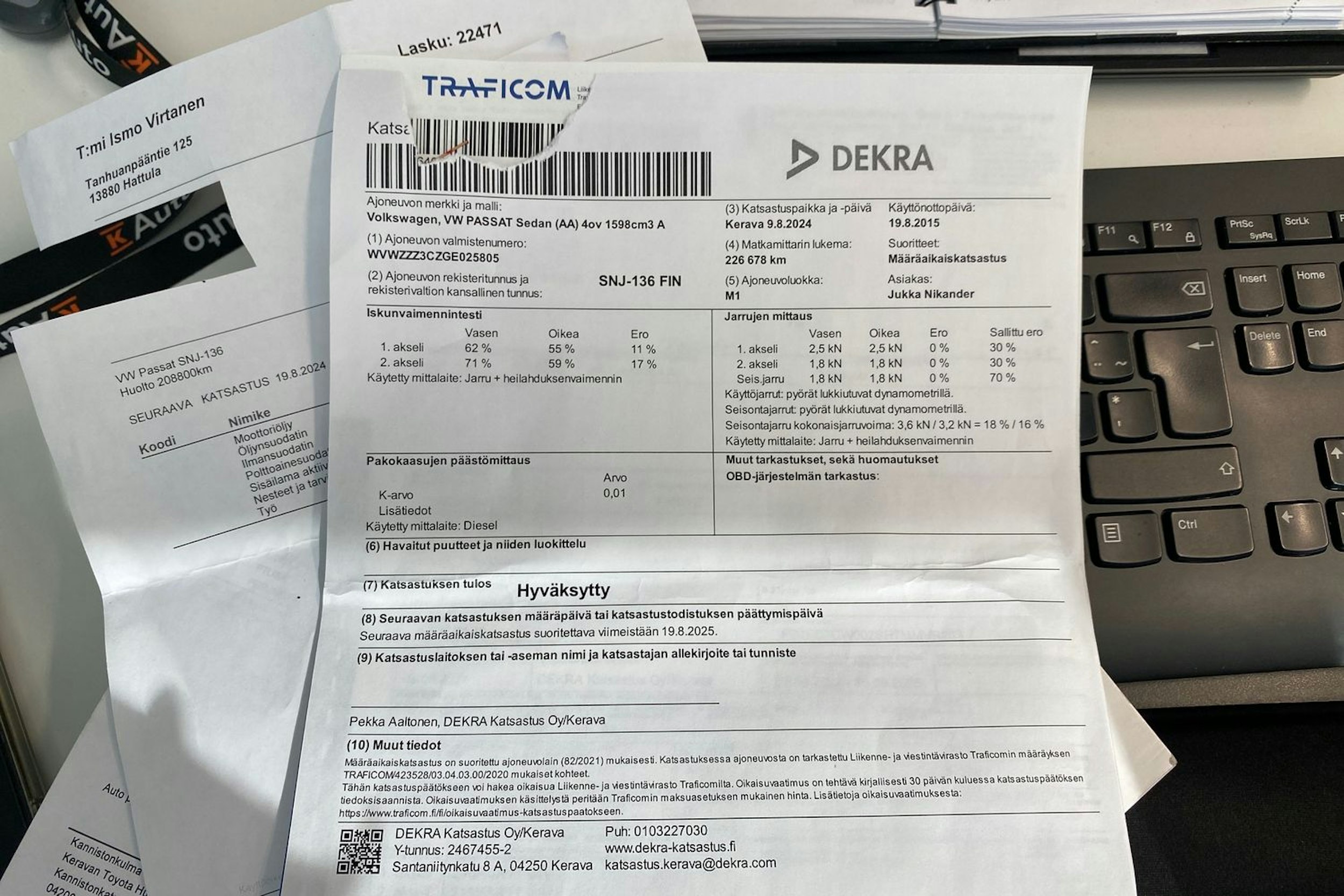 ruskea (beige) Volkswagen Passat 2015 kuva 30.