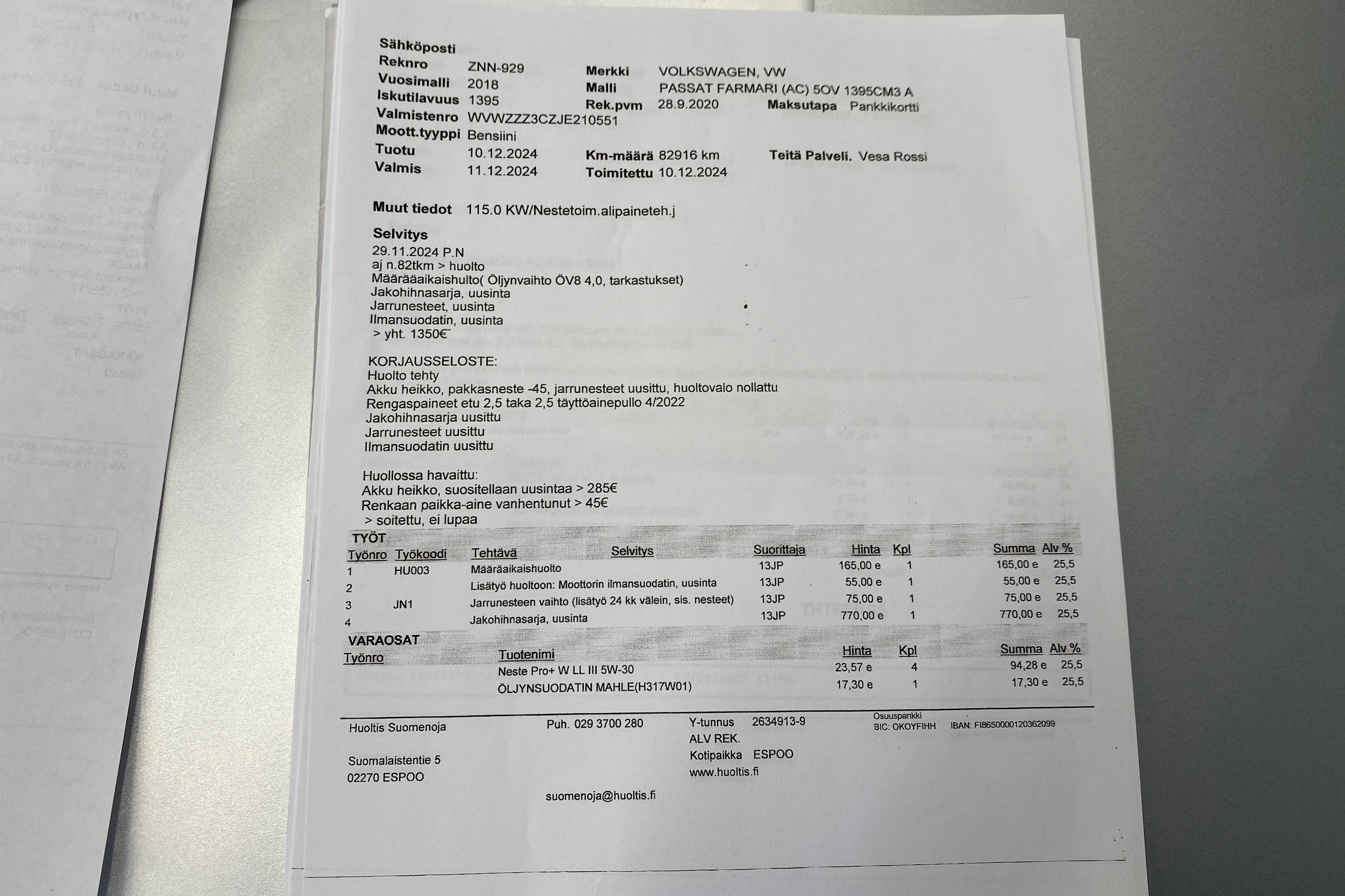 hopea Volkswagen Passat 2018 kuva 28.