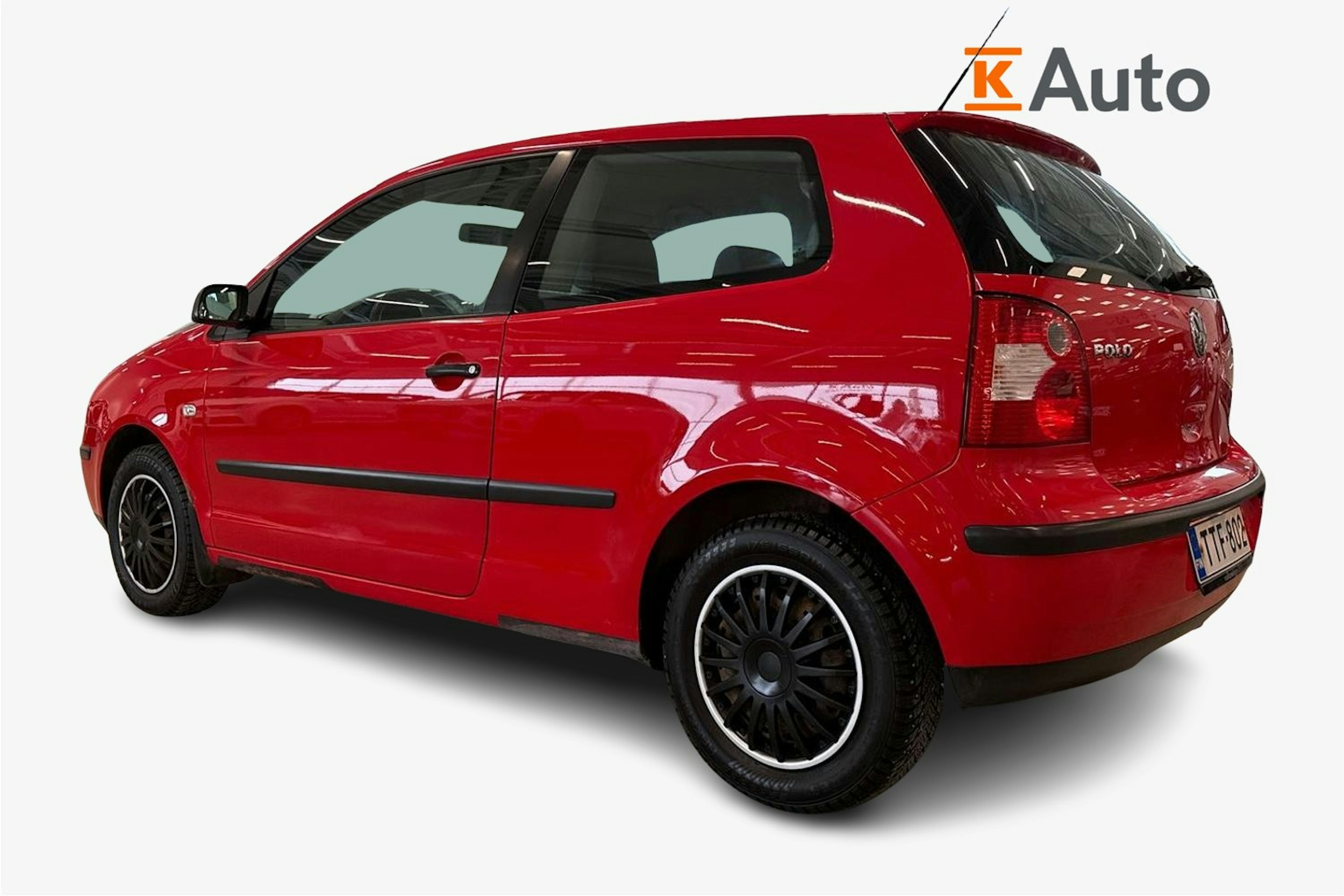 punainen Volkswagen Polo 2003 kuva 2.