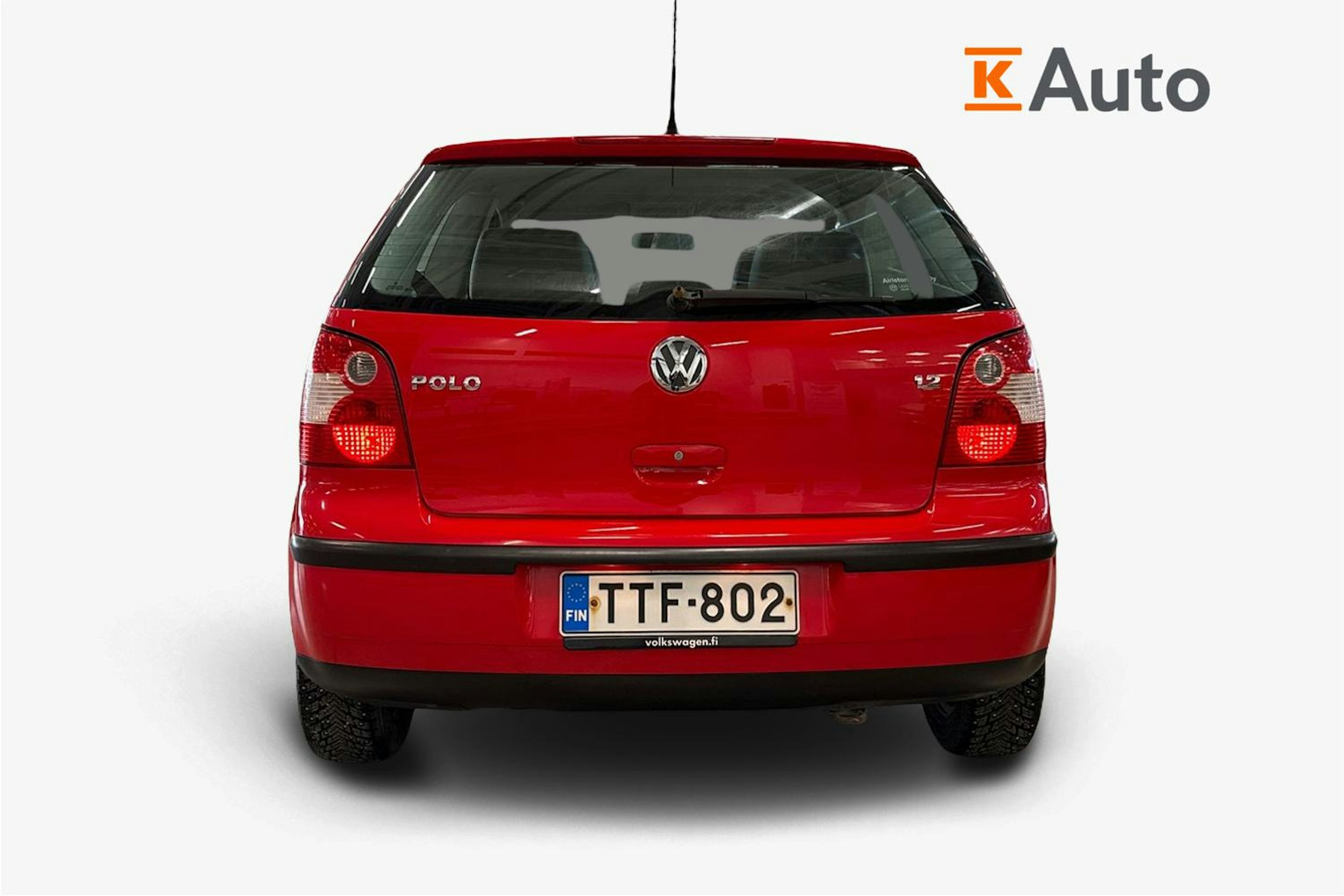 punainen Volkswagen Polo 2003 kuva 3.
