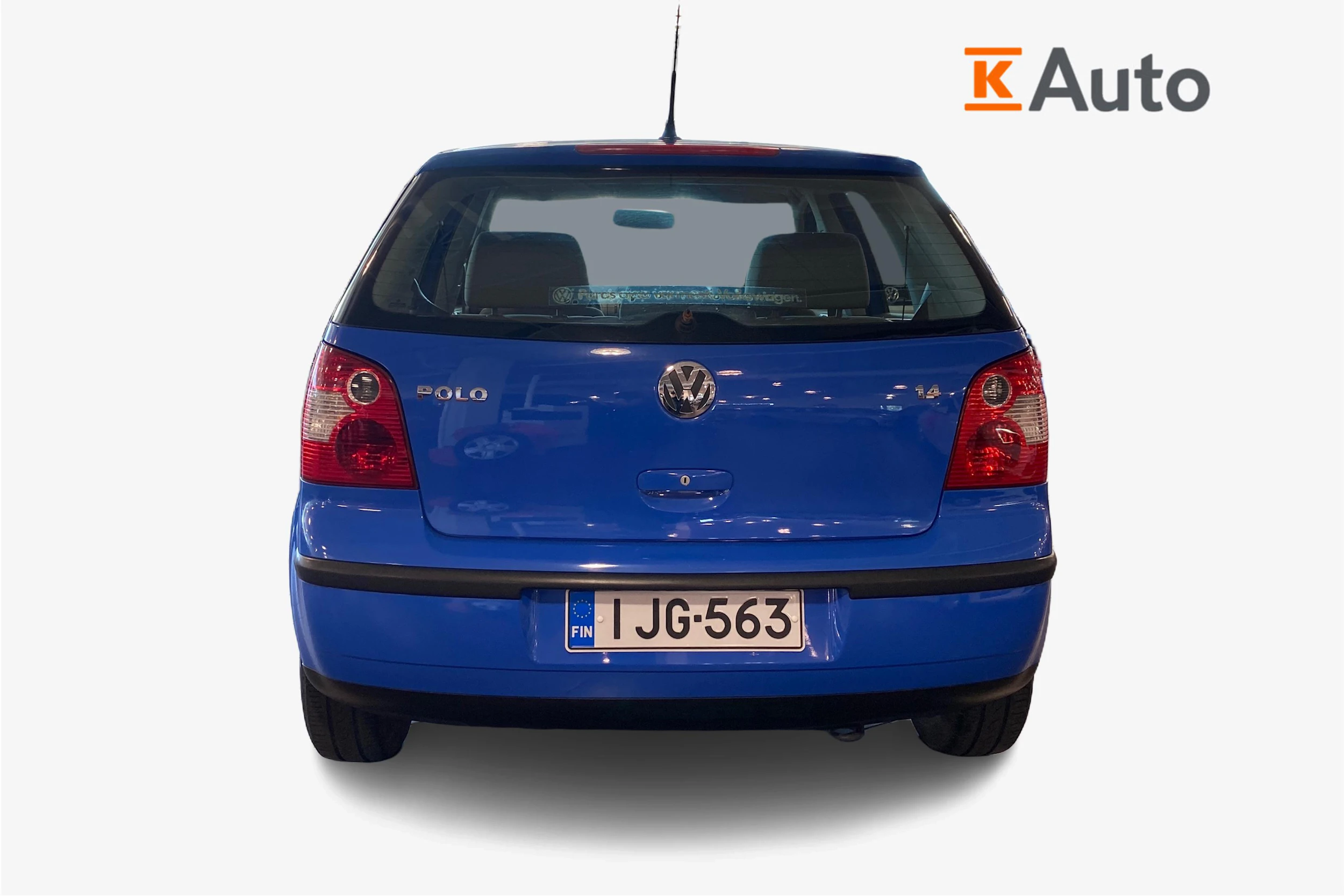 punainen Volkswagen Polo 2004 kuva 3.