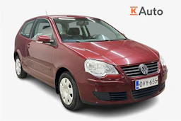 punainen Volkswagen Polo 2008 kuva 1.