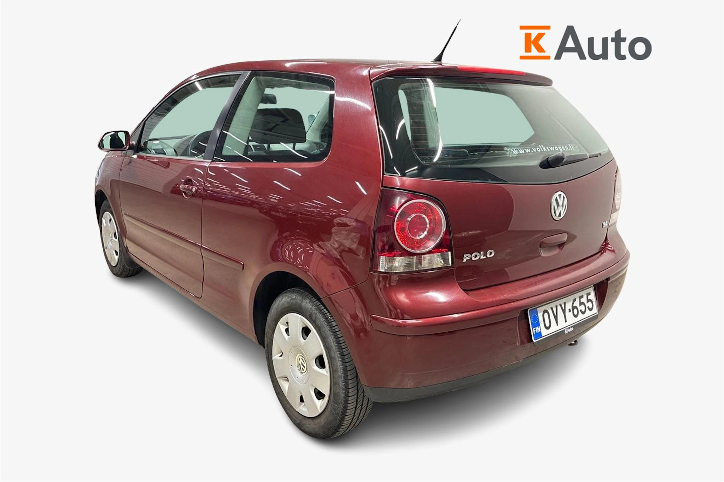 punainen Volkswagen Polo 2008 kuva 3.