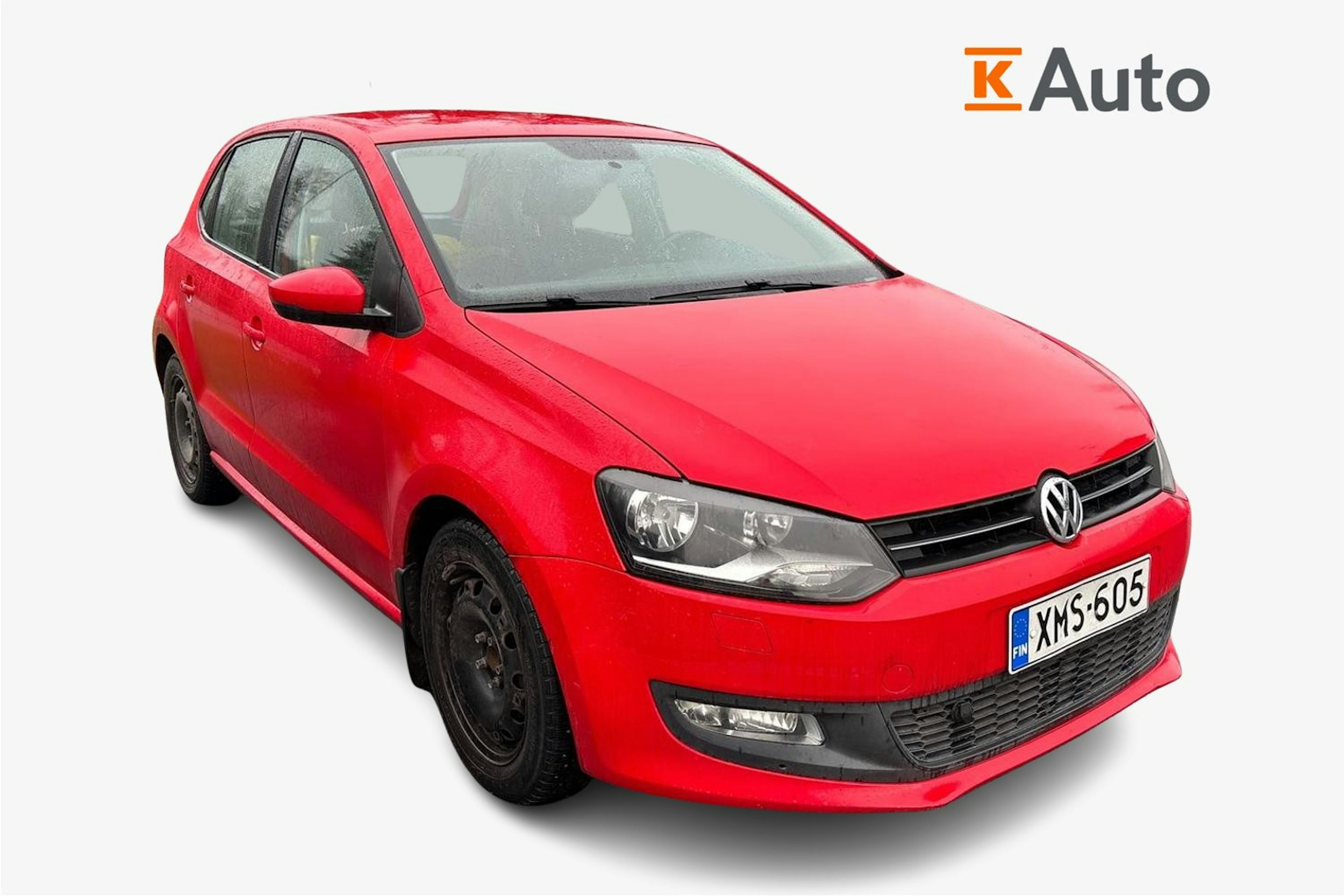 punainen Volkswagen Polo 2011 kuva 1.