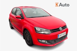 punainen Volkswagen Polo 2011 kuva 1.