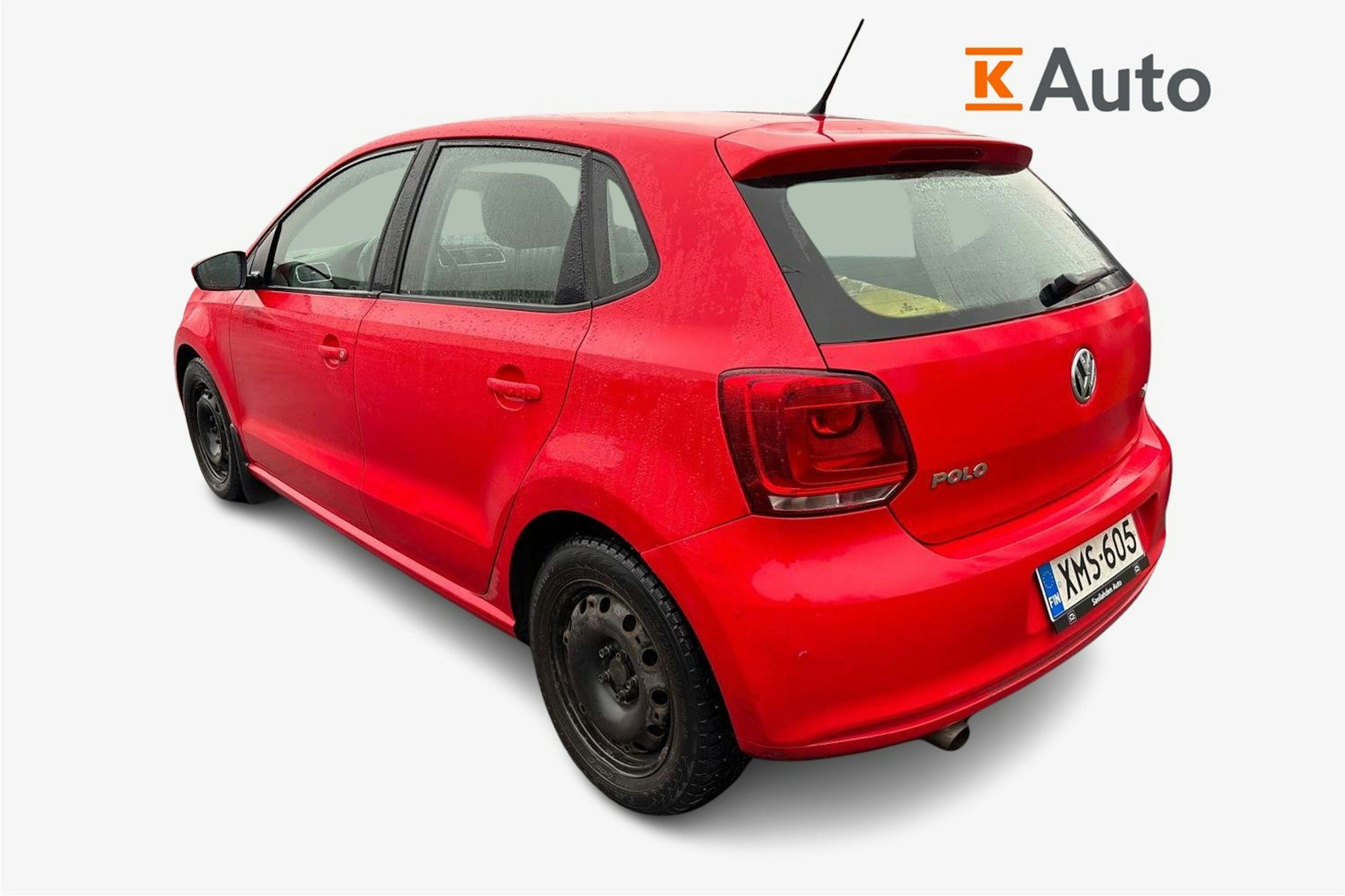punainen Volkswagen Polo 2011 kuva 2.