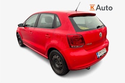 punainen Volkswagen Polo 2011 kuva 2.